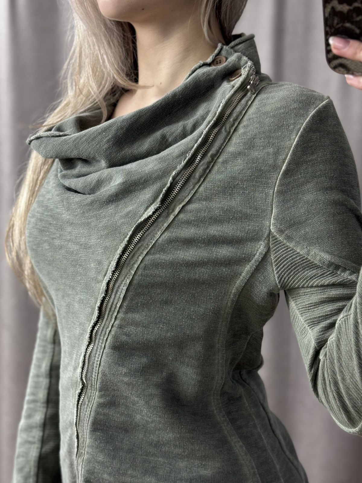 Diesel Vintage Hoodie Long Sleeve Zip Metal Rock Owens Style Size M / US 6-8 / IT 42-44 - 1 Thumbnail