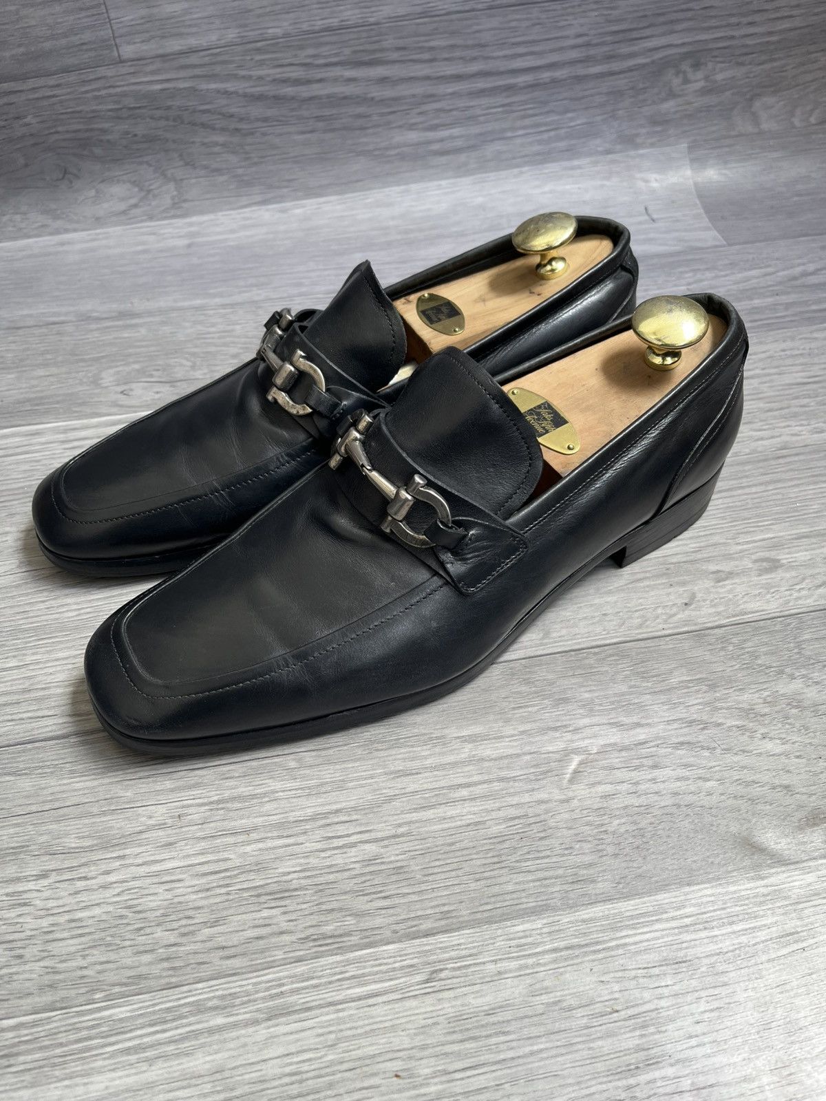Salvatore Ferragamo Salvatore ferragamo horsebit black leather loafers Size US 9 / EU 42 - 1 Thumbnail