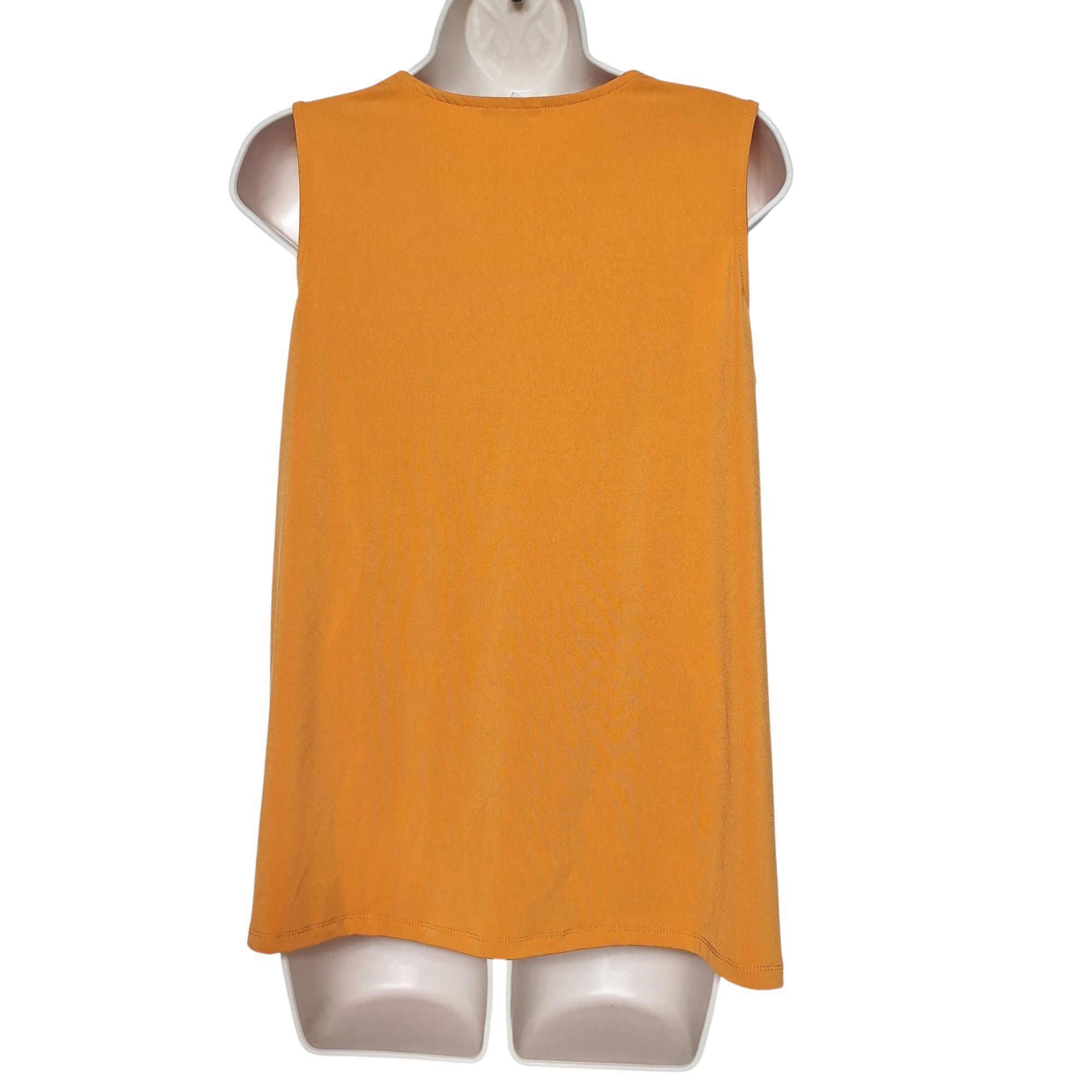 Other CATO Top Small Orange Cowl Neck Sleeveless Tank Blouse Workw Size S / US 4 / IT 40 - 3 Thumbnail