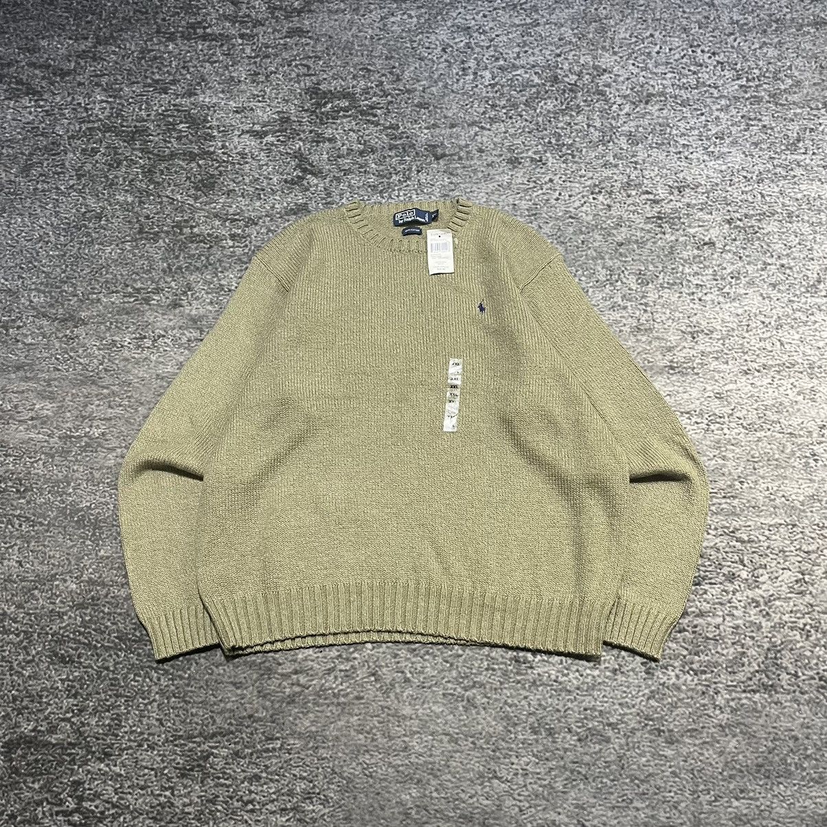 Vintage Polo Ralph Lauren Small Pony Preppy Crewneck Sweater