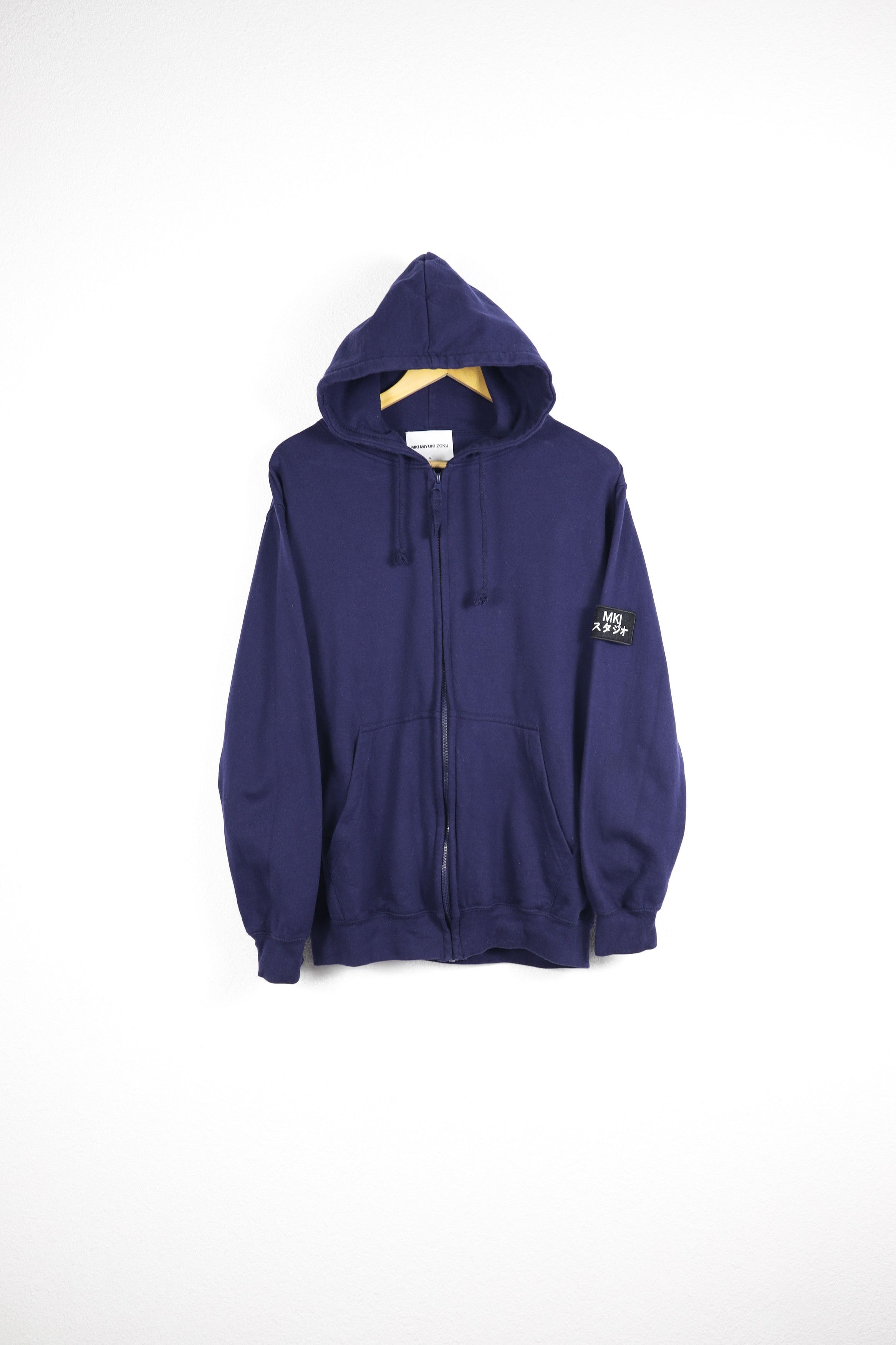 Japanese Brand × Mki Miyuki Zoku Mki Miyuki-Zoku Patch Logo Navy Zip Hoodie Size US M / EU 48-50 / 2 - 1 Thumbnail