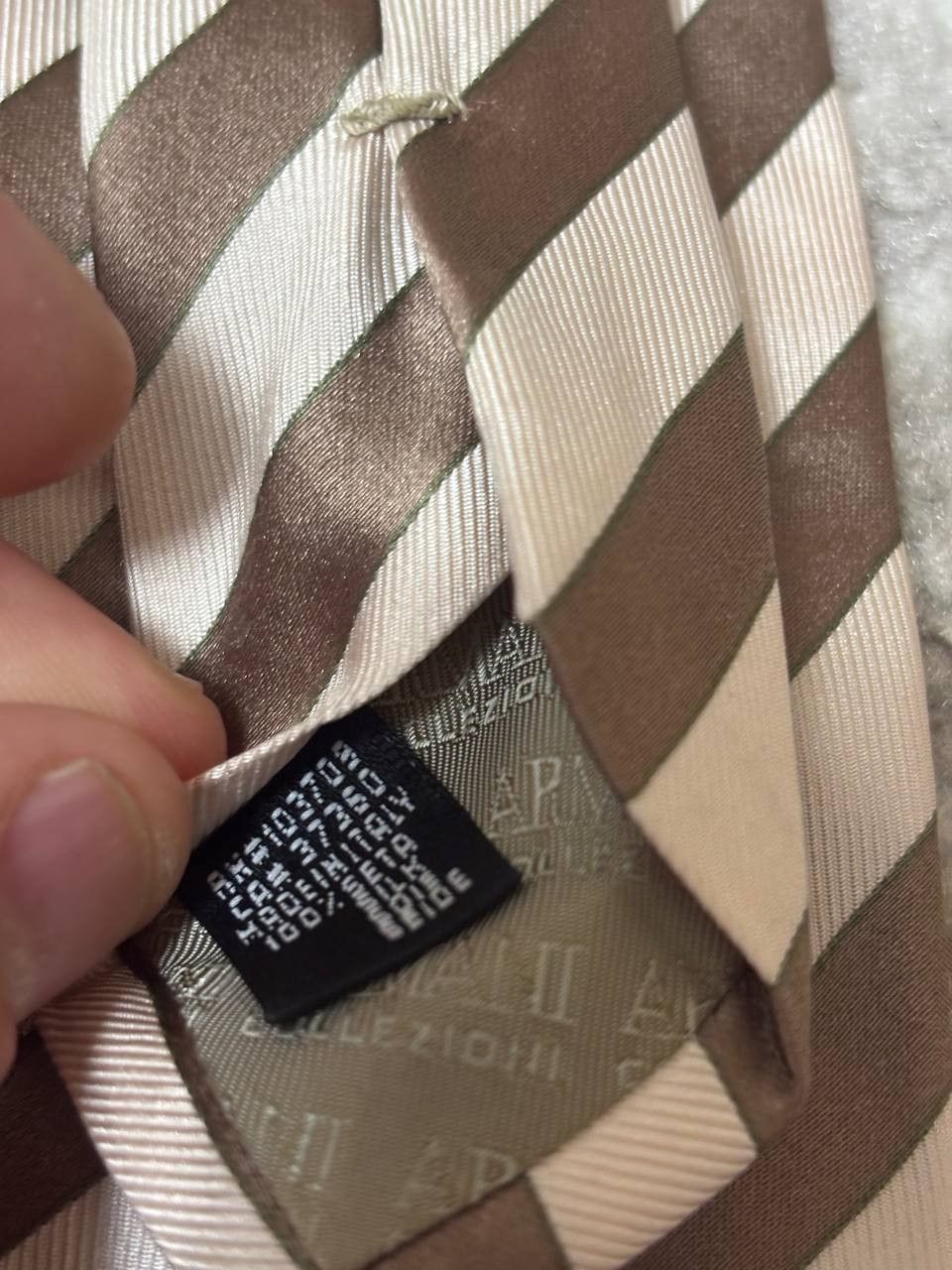 Armani Collezioni ARMANI COLLEZIONI lilac striped tie, made in Italy Size ONE SIZE - 10 Thumbnail