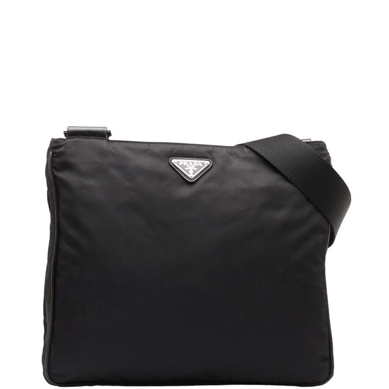image of Prada Tessuto Crossbody Bag in Black, Women's