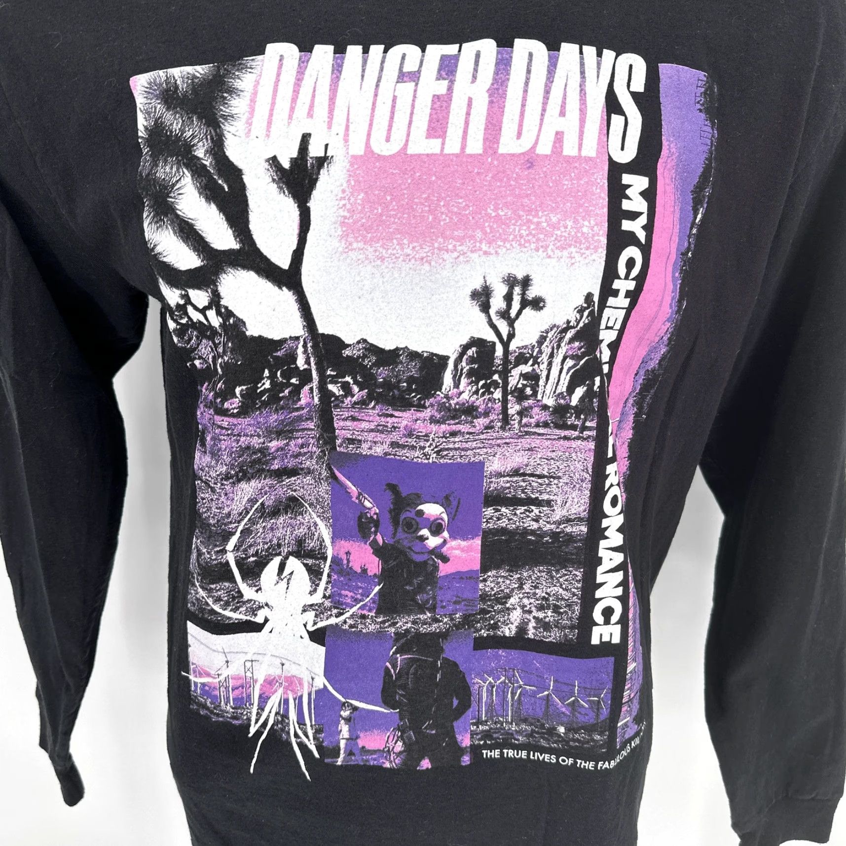 Vintage VINTAGE My Chemical Romance Danger Days Shirt Mens XL Black Long Sleeve Band Graphic Tee Size US XL / EU 56 / 4 - 2 Thumbnail