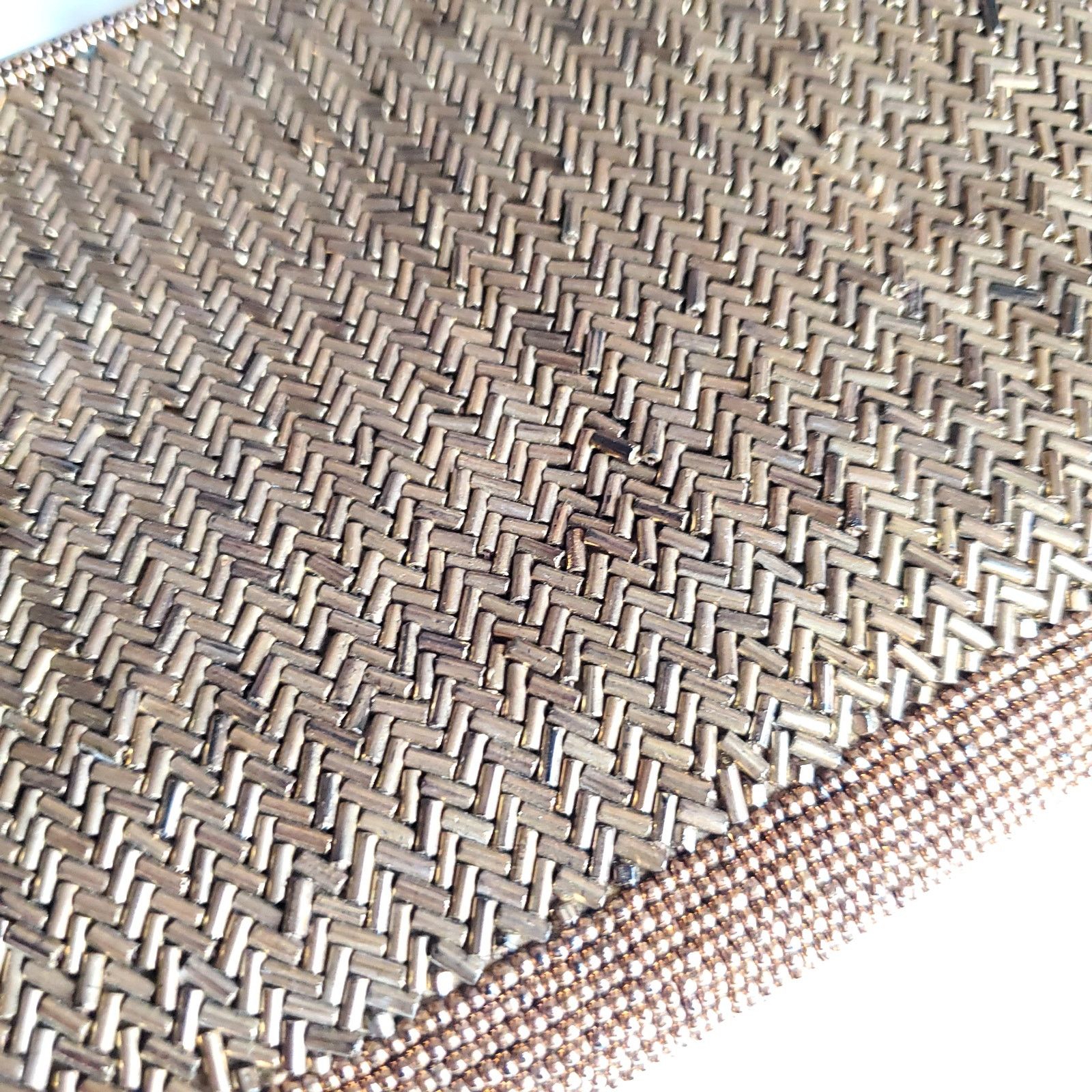Vintage Vintage Gold Beaded Purse Evening Bag Formal Prom Wedding Size ONE SIZE - 2 Thumbnail