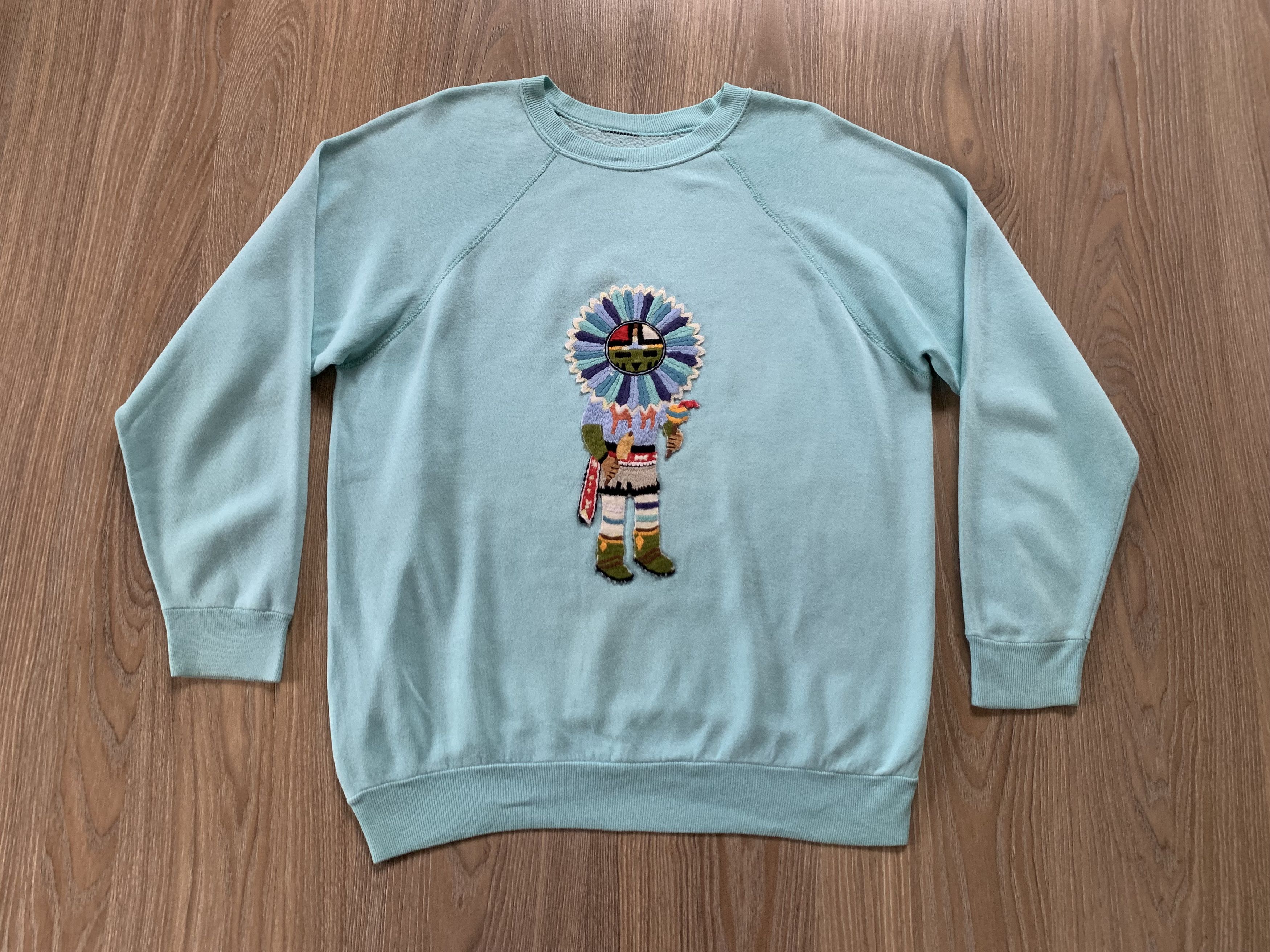 Other Vintage Aztec Crewneck Embroidered Sweatshirt Size US M / EU 48-50 / 2 - 2 Thumbnail