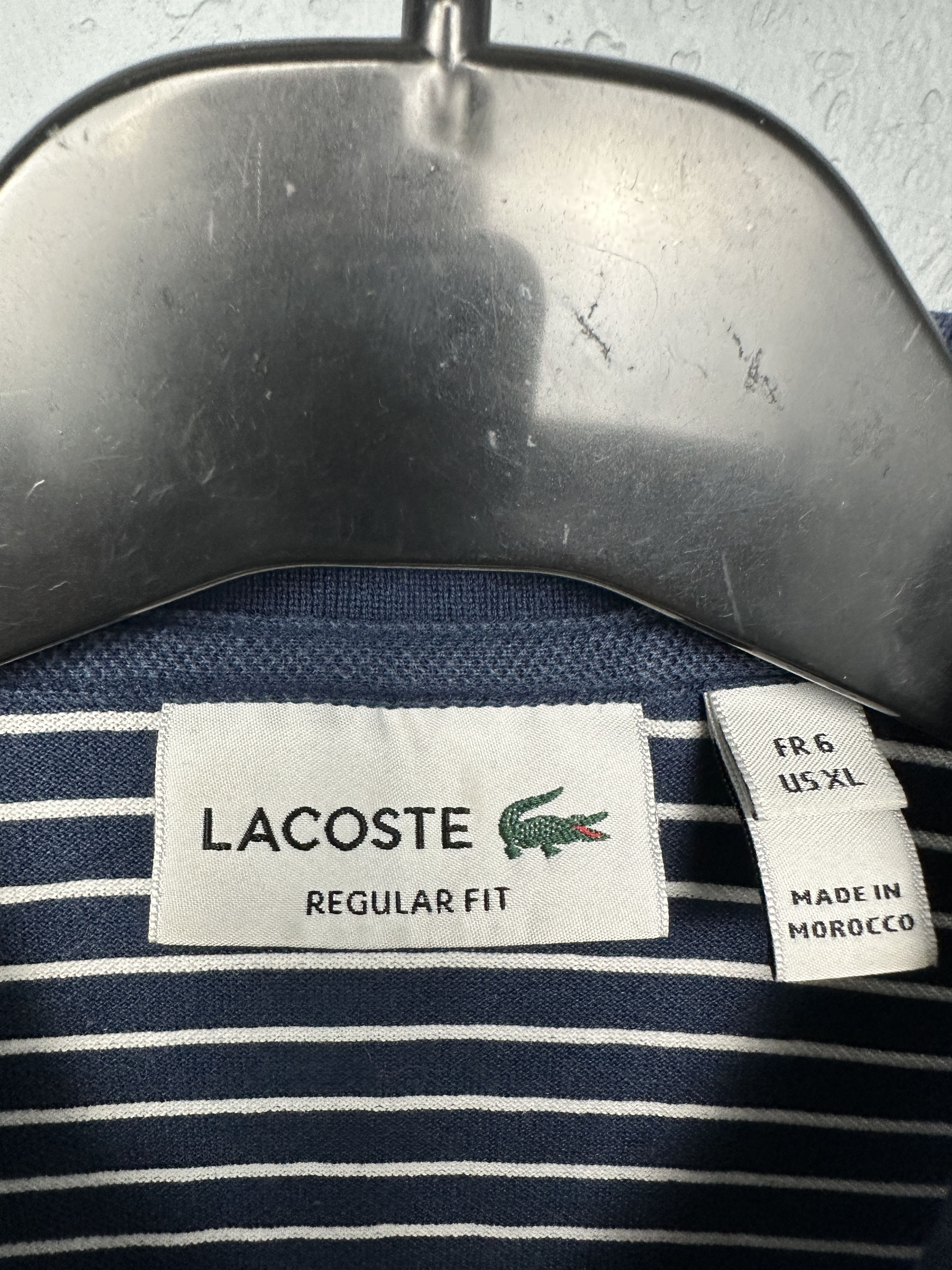 Lacoste Lacoste Mens Striped Polo Shirt Size XL Size US XL / EU 56 / 4 - 4 Thumbnail