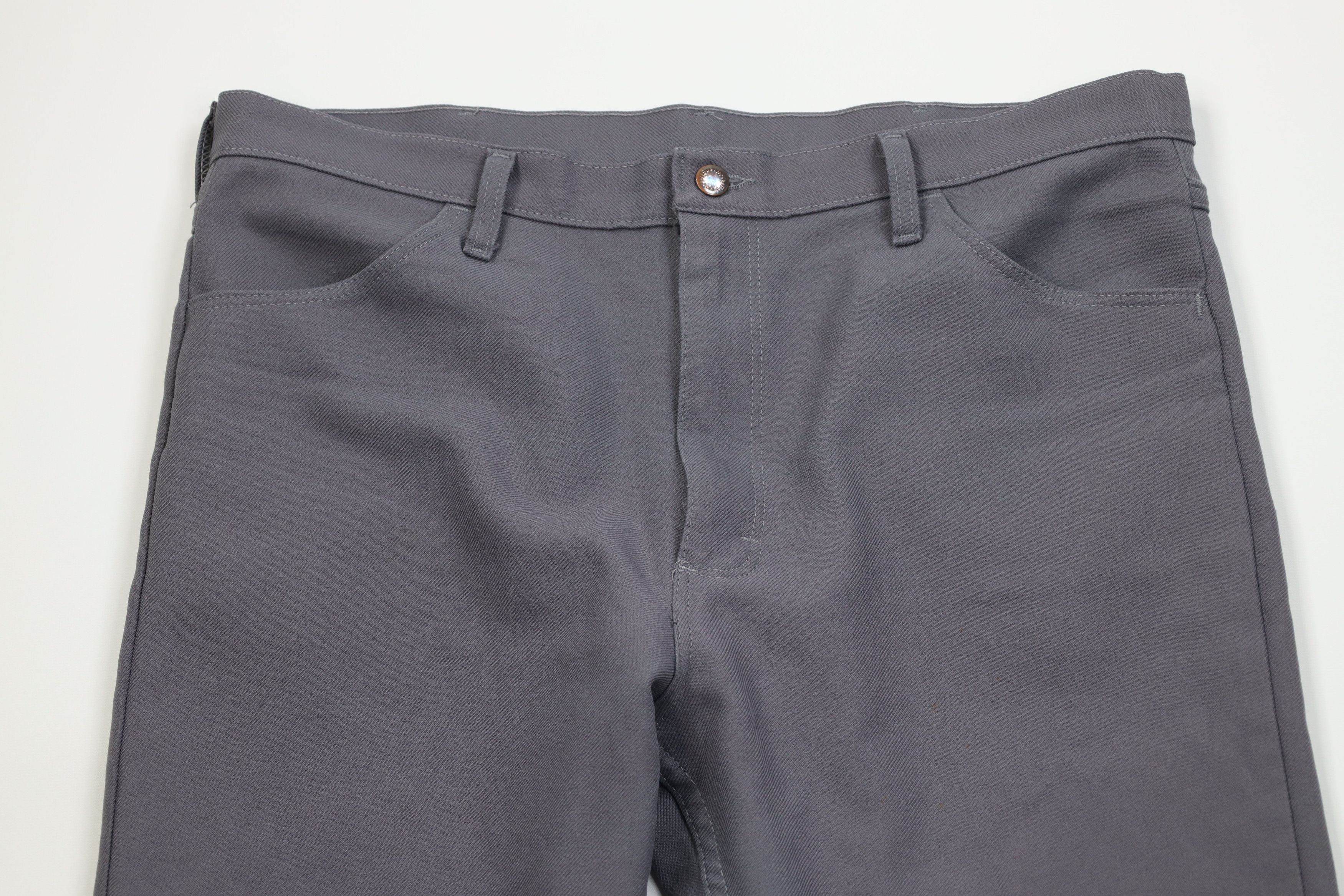 Wrangler Vintage 90s Wrangler Western Knit Flared Wide Leg Pants Gray Size US 38 / EU 54 - 2 Thumbnail