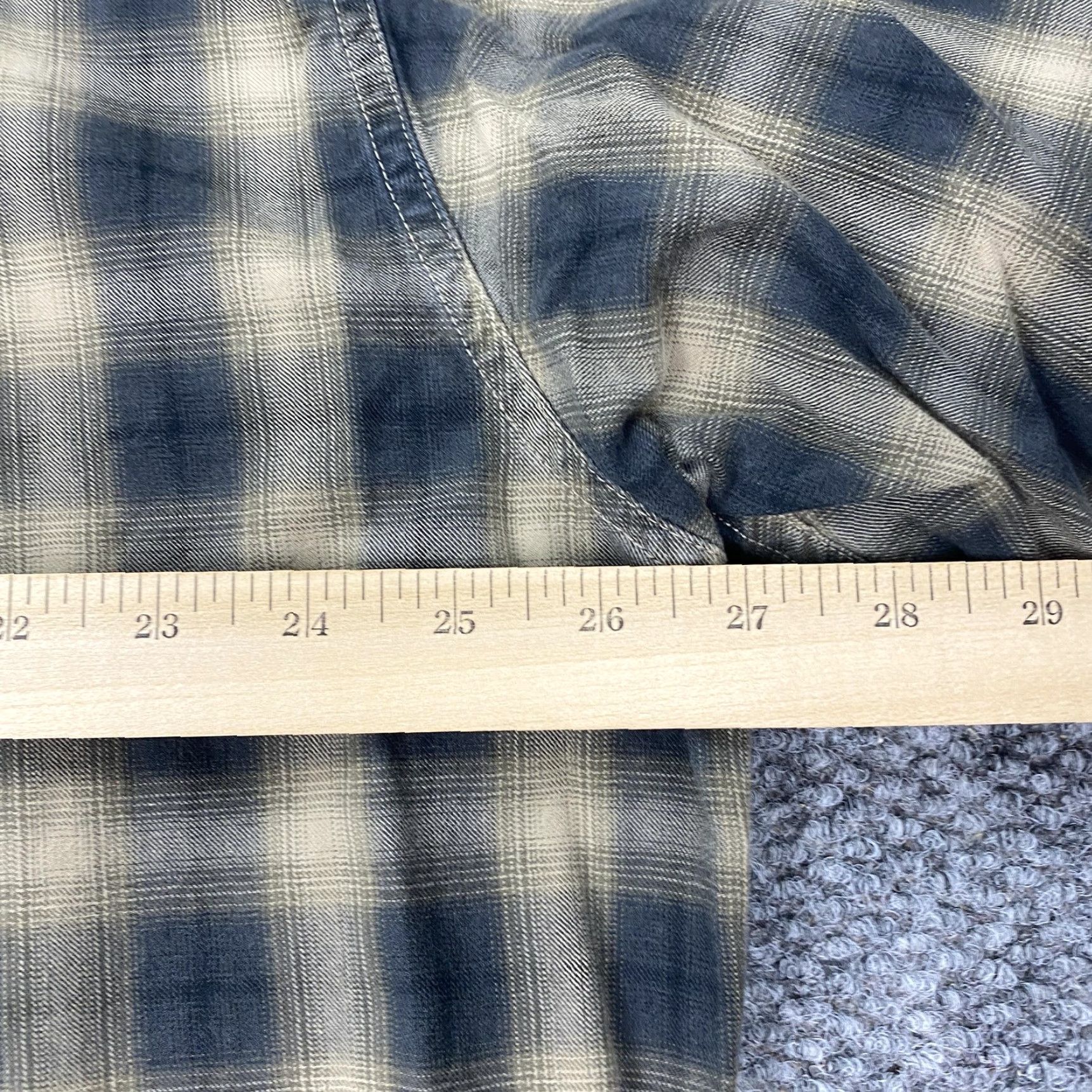 Eddie Bauer Eddie Bauer Mens Shirt 2XL Gray Plaid Button-Up Cotton Long Sleeve Casual Size US XXL / EU 58 / 5 - 8 Thumbnail