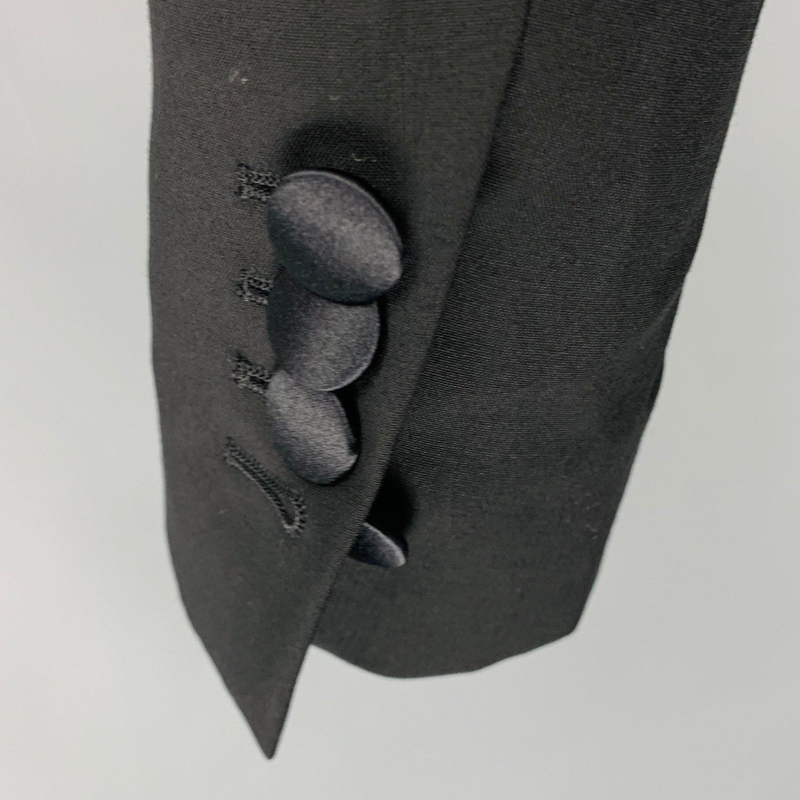 Dsquared2 DSQUARED2 Size 40 Black Wool Peak Lapel Sport Coat Size 40R - 5 Thumbnail