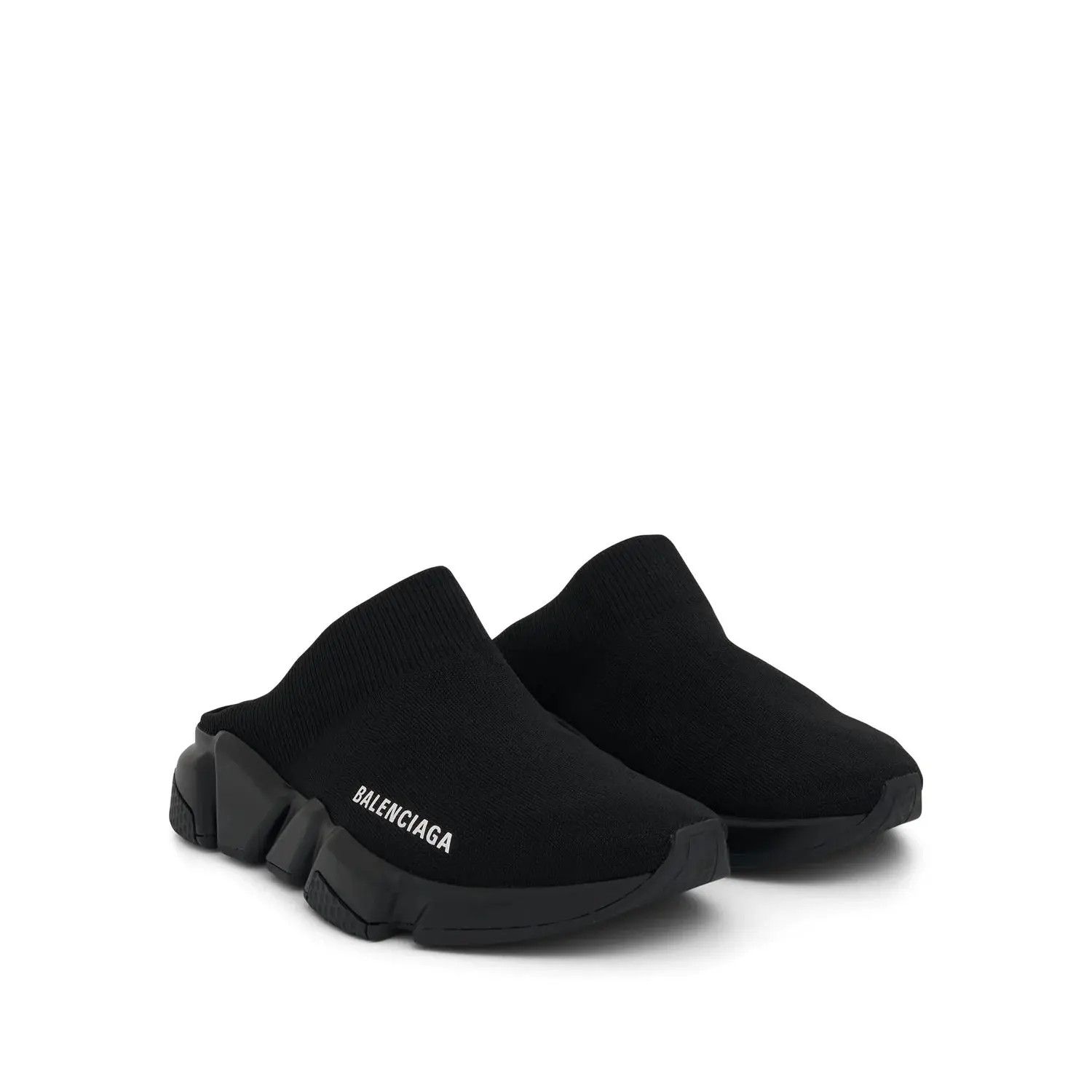 Balenciaga o1s1wg110326 Speed Recycled Knit Mules in Black Size US 6 / IT 36 - 2 Thumbnail