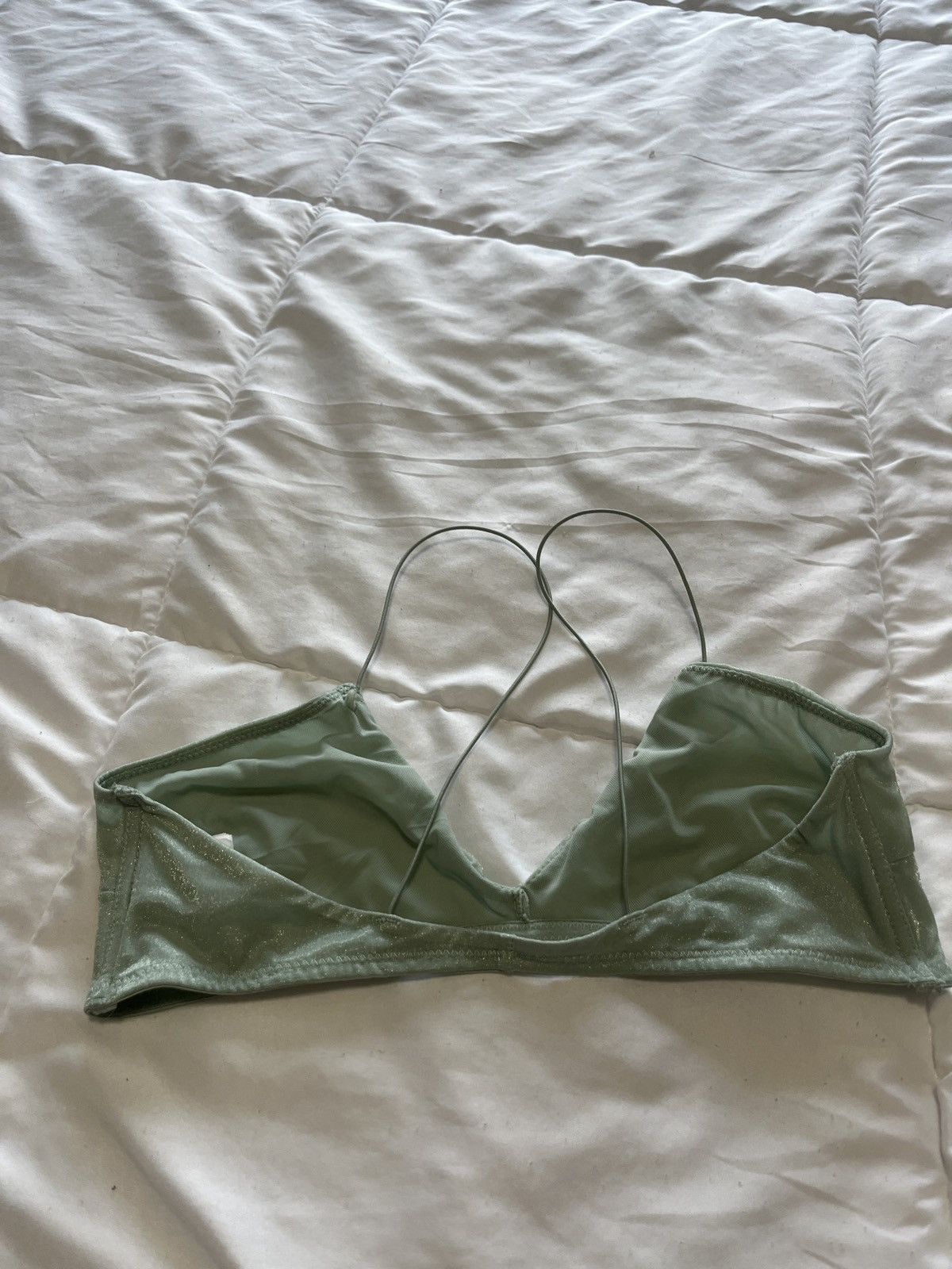 Cotton On sparkly sage green bra Size S / US 4 / IT 40 - 3 Thumbnail