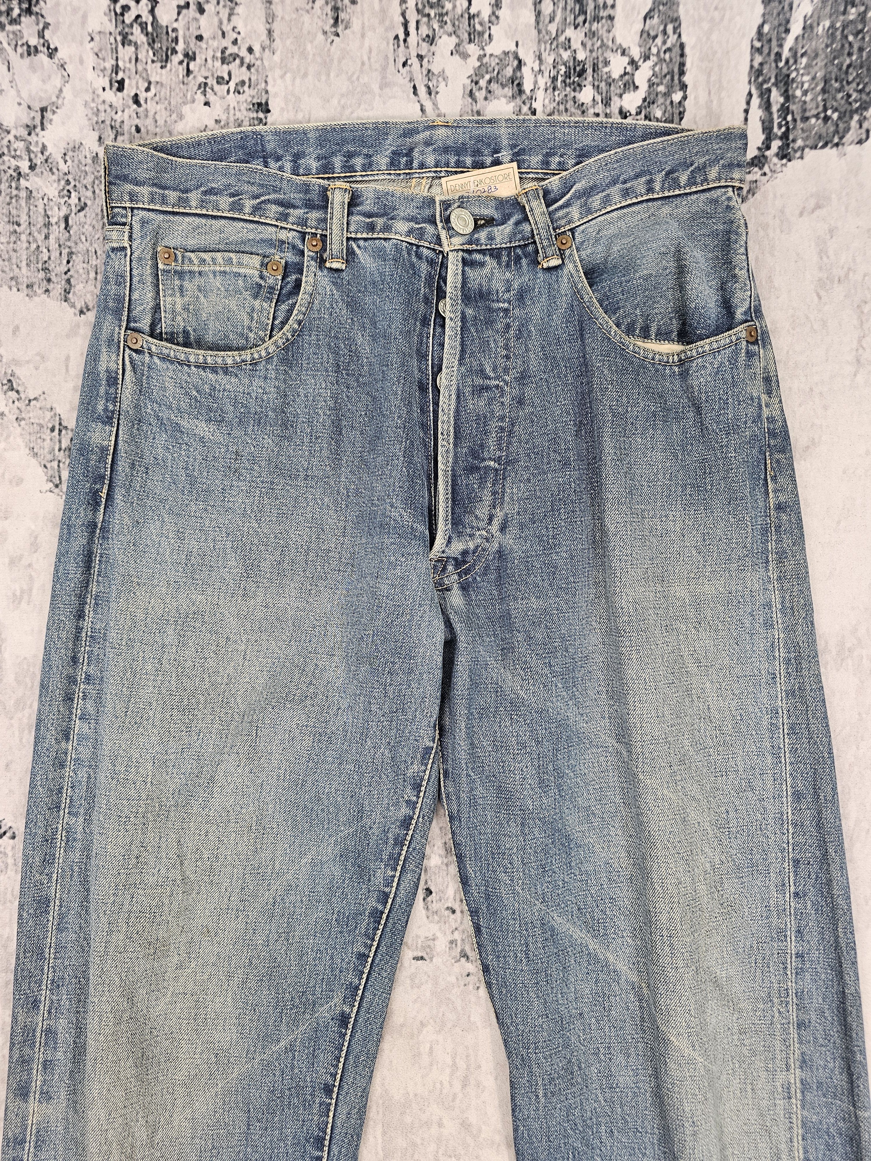 Denime DENIME CLOTHING Selvedge Redline Faded Jeans JB0283 Size 31 Size US 31 - 8 Thumbnail