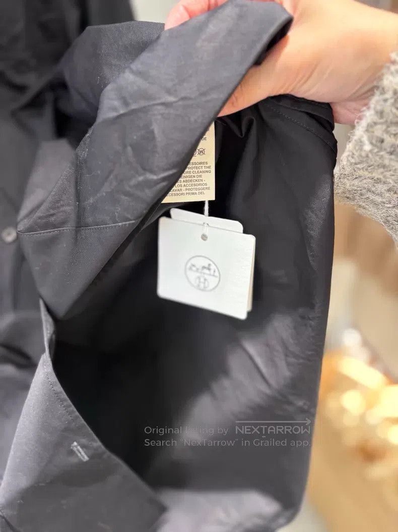 Hermes Hermes Black Shirt Dress Size XS / US 0-2 / IT 36-38 - 4 Thumbnail