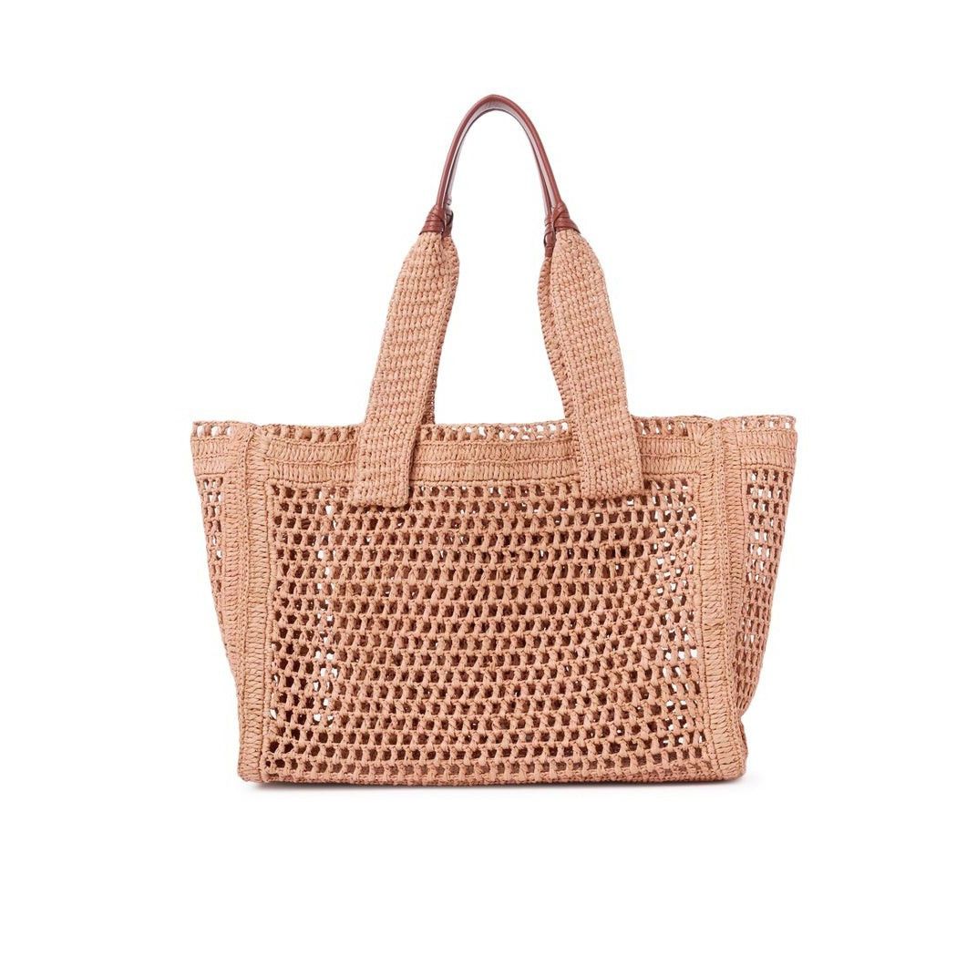 Chloe Chloe East West Summer Banana Summery Beige Raffia Tote Bag Size ONE SIZE - 2 Thumbnail