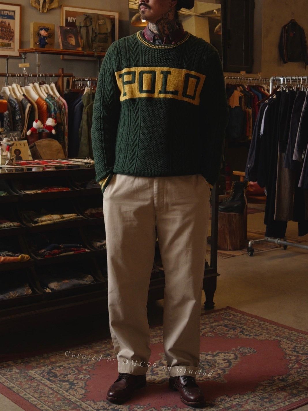 Polo Ralph Lauren Ralph Lauren Chunky Knit Colorblock Crewneck Sweater Size US L / EU 52-54 / 3 - 1 Thumbnail