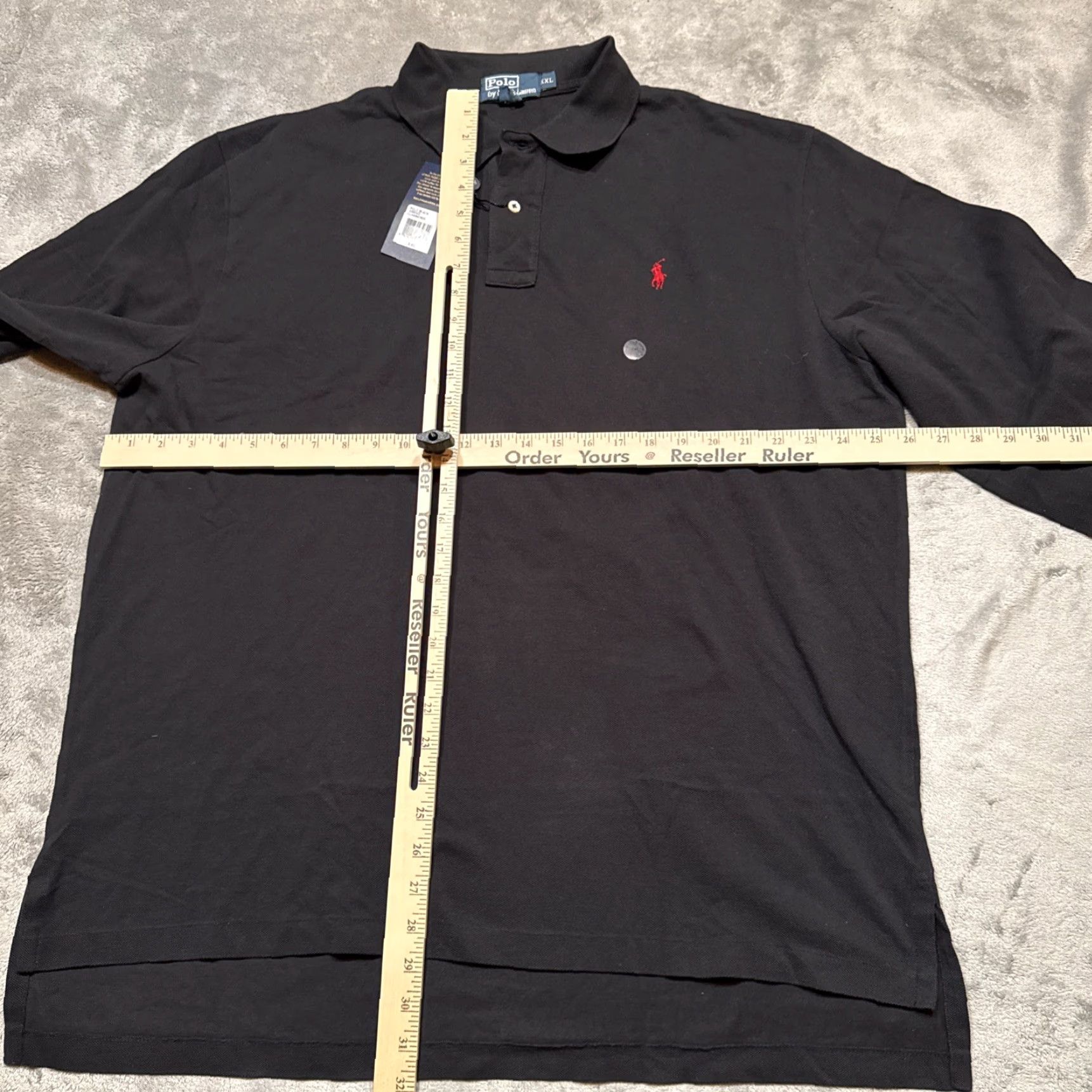 Polo Ralph Lauren Polo by Ralph Lauren Shirt Mens XXL Black Long Sleeve Polo Cotton Classic Size US XXL / EU 58 / 5 - 4 Thumbnail