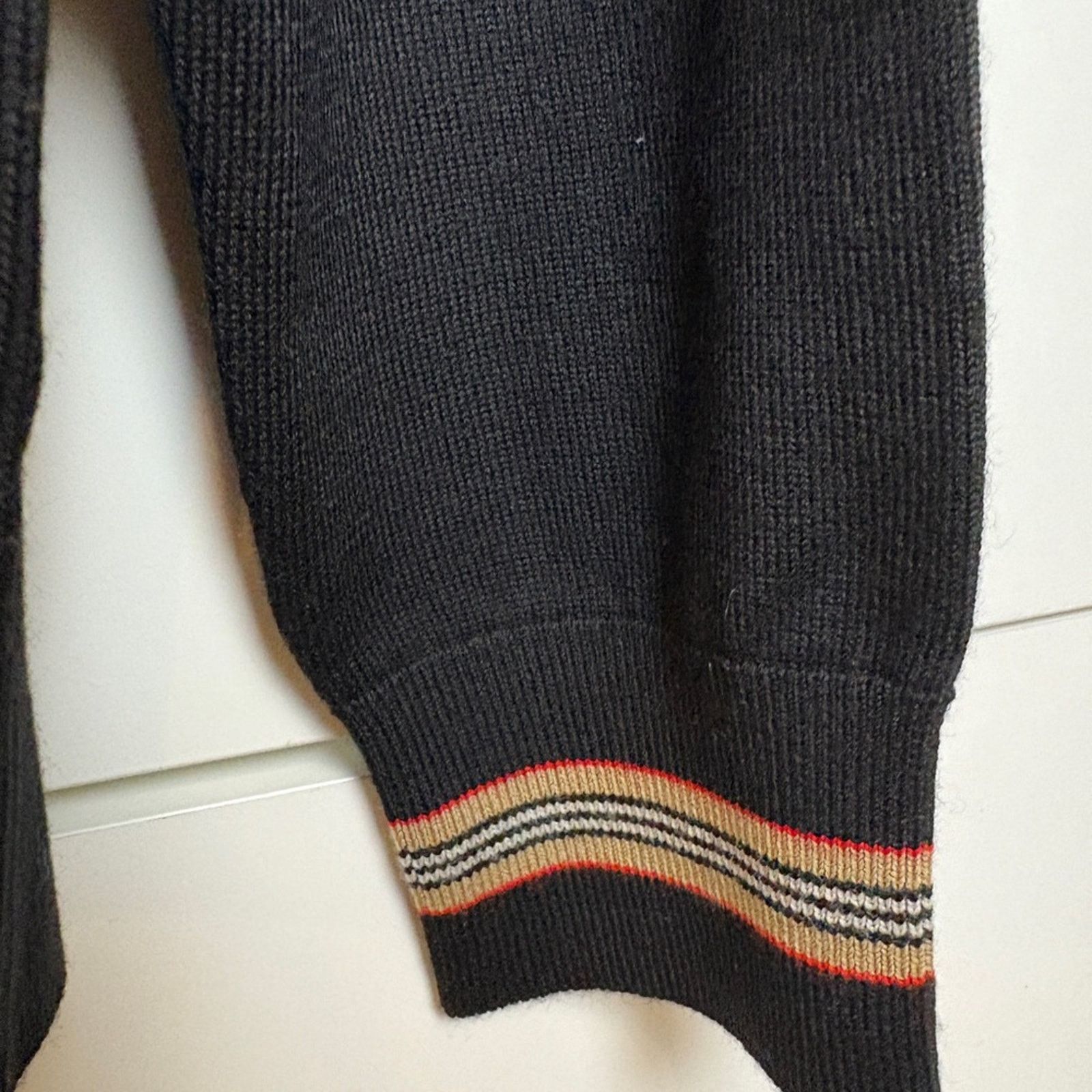 Burberry BURBERRY Check Motif Wool Crewneck Sweater M Size US M / EU 48-50 / 2 - 4 Thumbnail