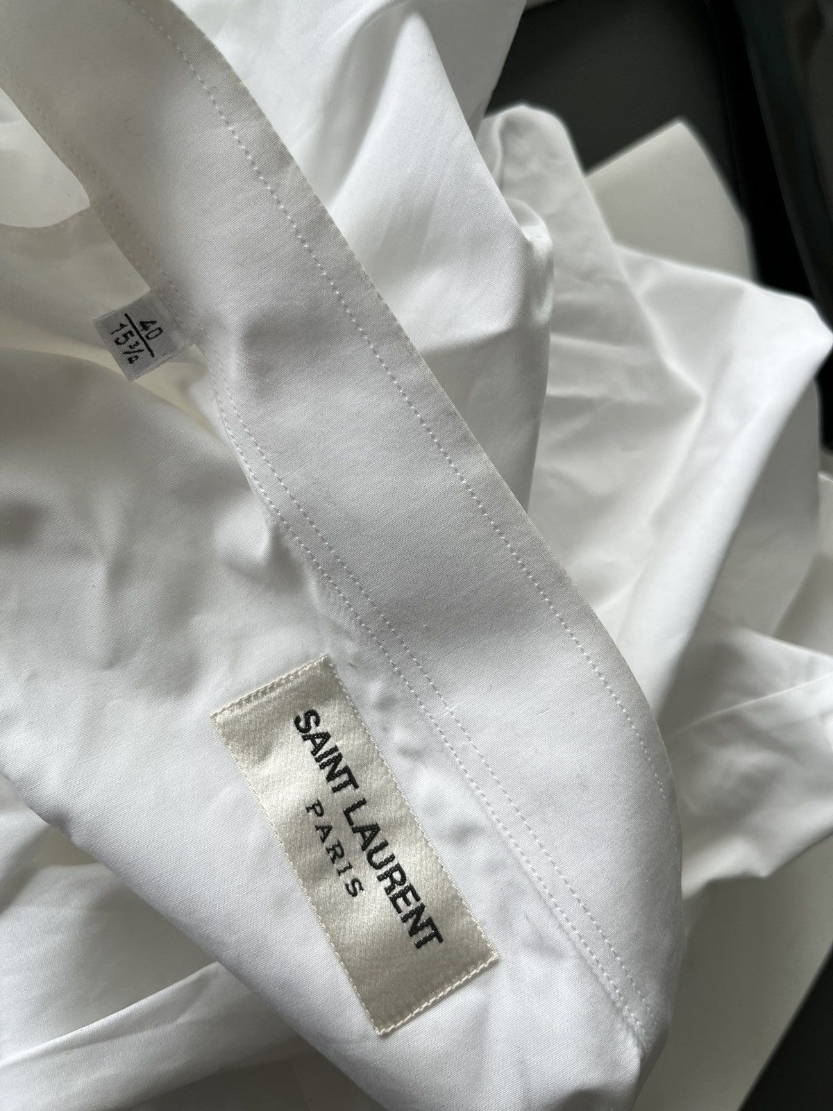 Hedi Slimane × Saint Laurent Paris × Yves Saint Laurent Extremely Rare Brand New Hedi Slimane 2015 Tuxedo Shirt Size US M / EU 48-50 / 2 - 16 Thumbnail