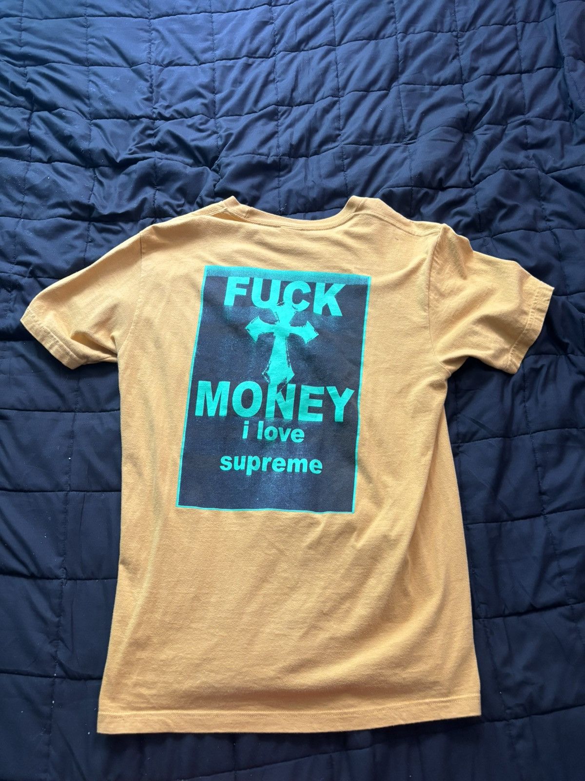 Supreme Supreme “F*CK MONEY” Tee Yellow Size US M / EU 48-50 / 2 - 3 Thumbnail