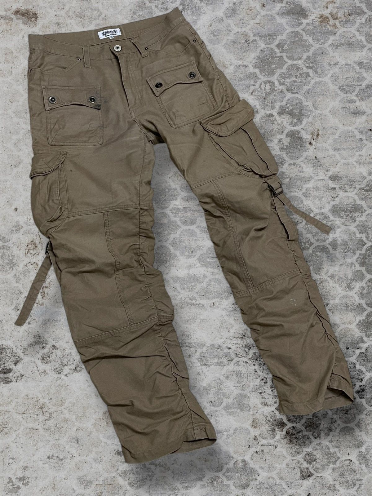 LOWBOX Vintage Og 1990s Japan Designer Lowbox Cargo Bondage Pant Size US 31 - 2 Thumbnail