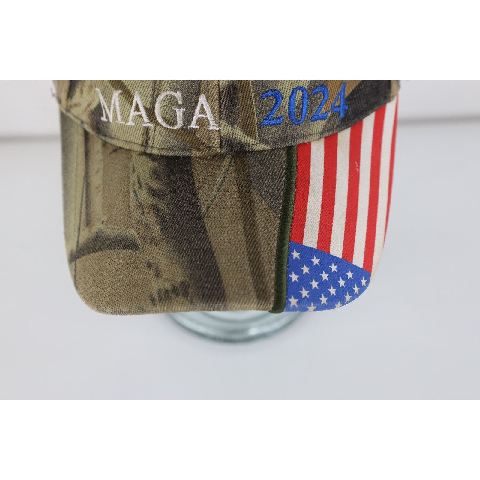 Vintage Y2K President Donald Trump MAGA 2024 Camouflage Dad Hat Size ONE SIZE - 3 Thumbnail