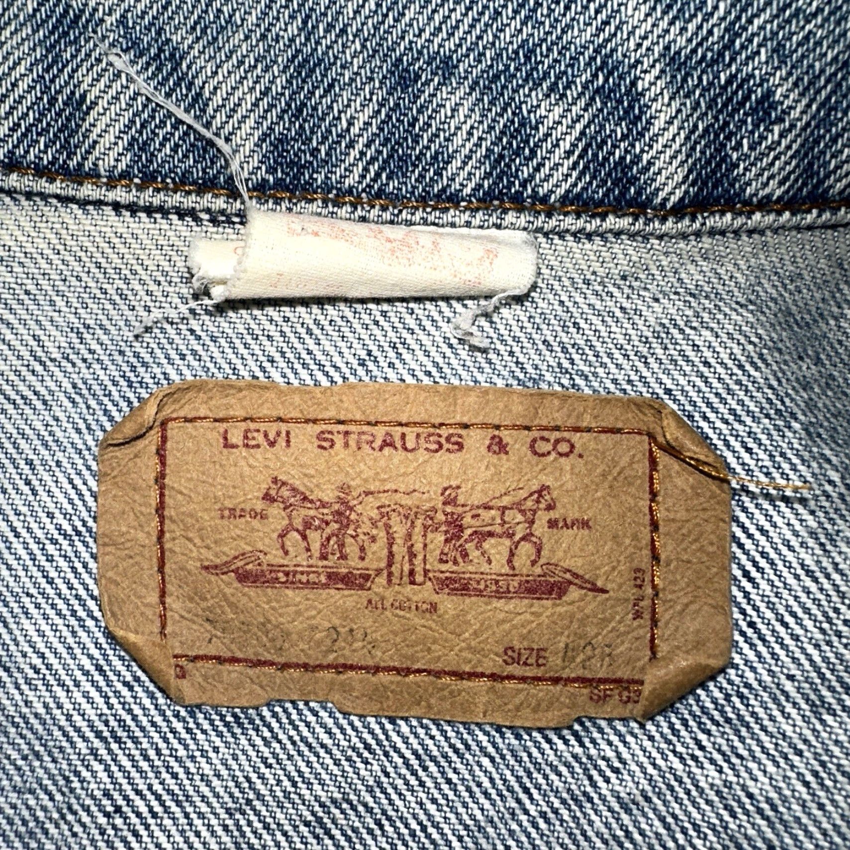 Levi's Levis VTG Denim Trucker Jean Jacket Medium Blue Wash 1980s 80s Size 42 Mens Jacket Size US 42 / EU 58 - 3 Thumbnail
