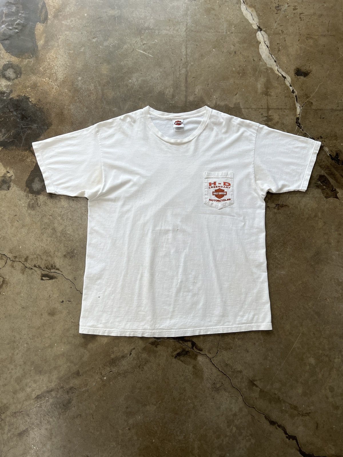 Harley Davidson × Vintage Vintage Harley Davidson 2007 Bruce Rossmeyer's Pocket Sz Tee Size US XXL / EU 58 / 5 - 5 Thumbnail