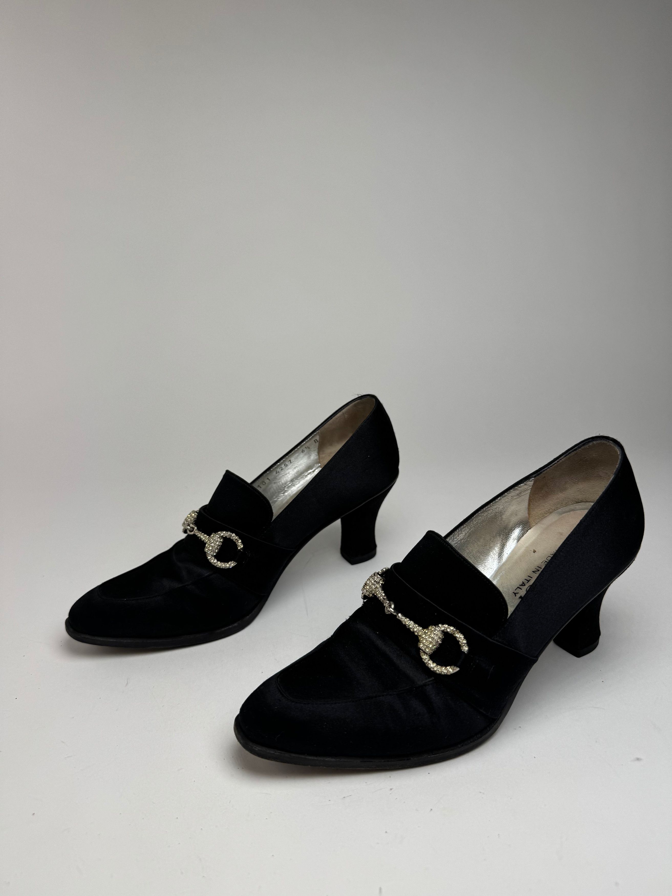Gucci Vintage Pumps Horsebit Black Size US 6 / IT 36 - 1 Thumbnail