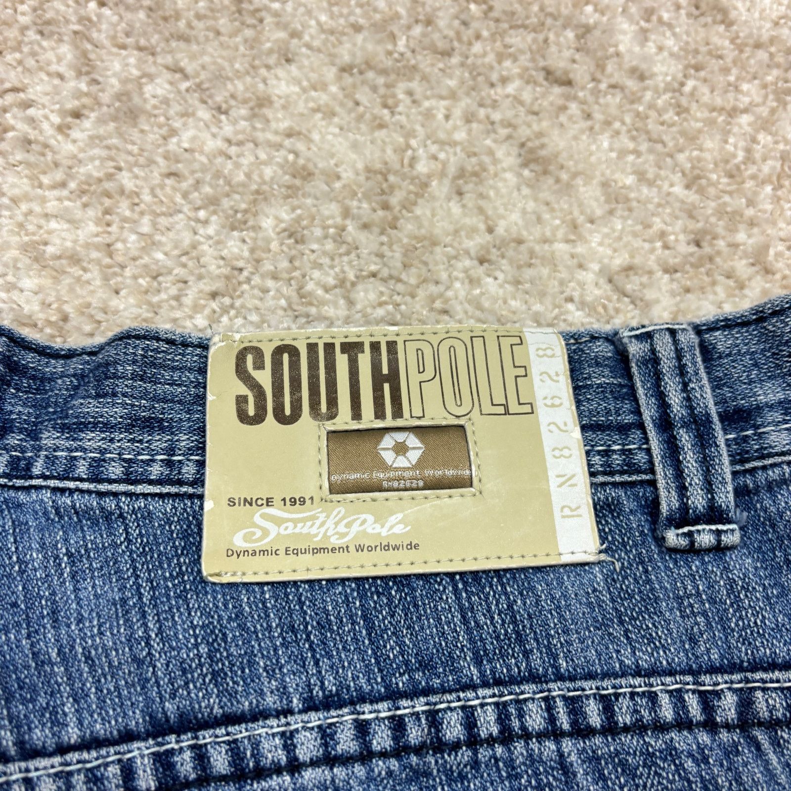 Southpole × Vintage Vintage Y2K Southpole Baggy 14.5" Jean Shorts Mens 36 Skater Size US 36 / EU 52 - 3 Thumbnail