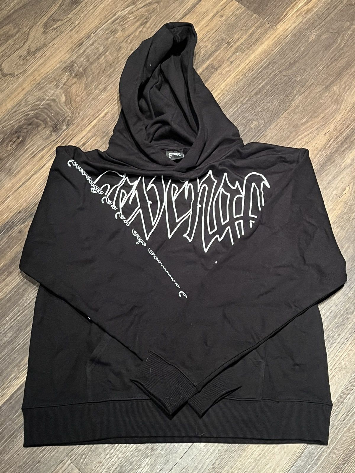 Revenge hoodie black and white sales