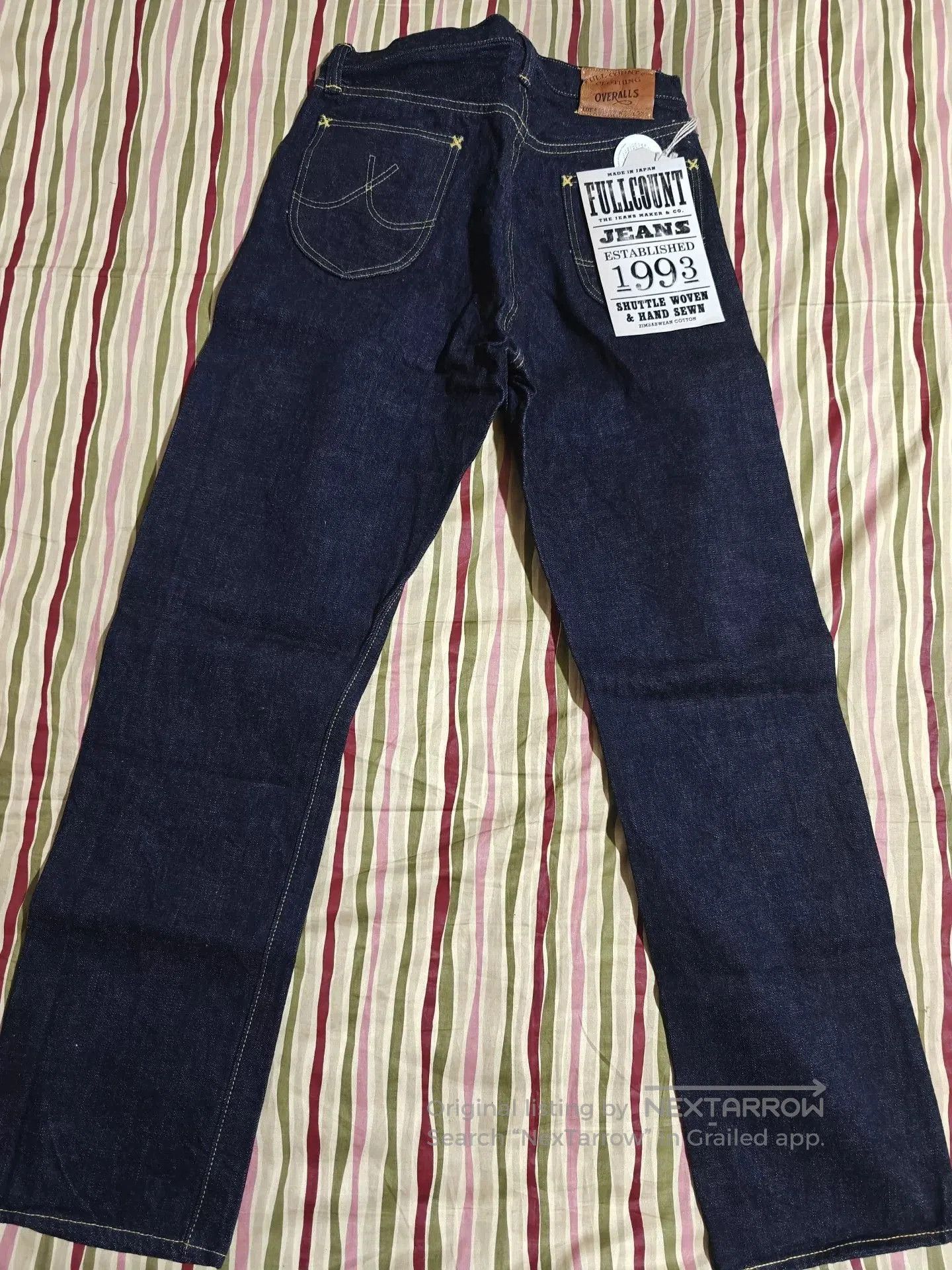 Full Count & Co. Full Count x DC S101 Zimbabwe Cotton Raw Denim Jeans. Size US 30 / EU 46 - 5 Thumbnail