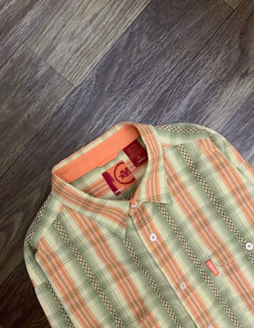 Mecca Mens Shirt MECCA Cotton Gingham Short Sleeve Size US XL / EU 56 / 4 - 3 Thumbnail