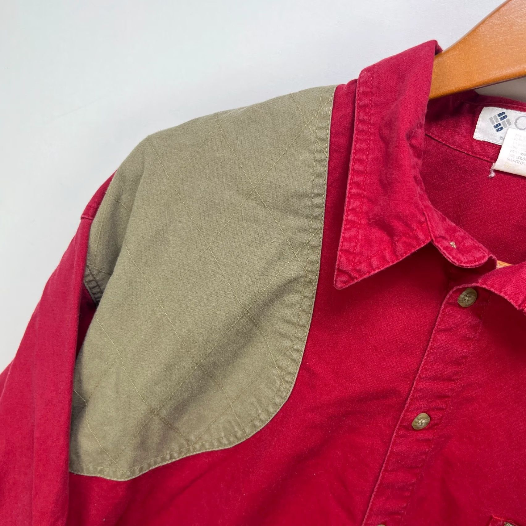 Vintage VINTAGE Columbia Outdoors Button Up Long Sleeve Shirt XL Red 90s Mens Button-Up Collared Pocket Shirt Size US XL / EU 56 / 4 - 7 Thumbnail