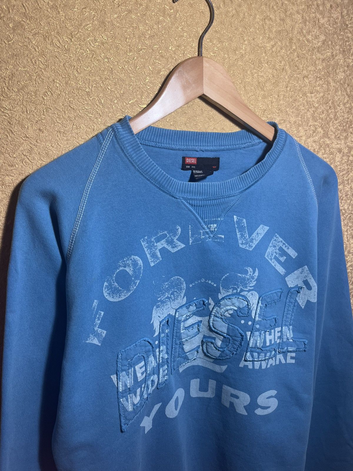 Diesel Diesel Vintage Sweatshirt Big Logo y2k Archive 90s Japanese Size US XXL / EU 58 / 5 - 2 Thumbnail