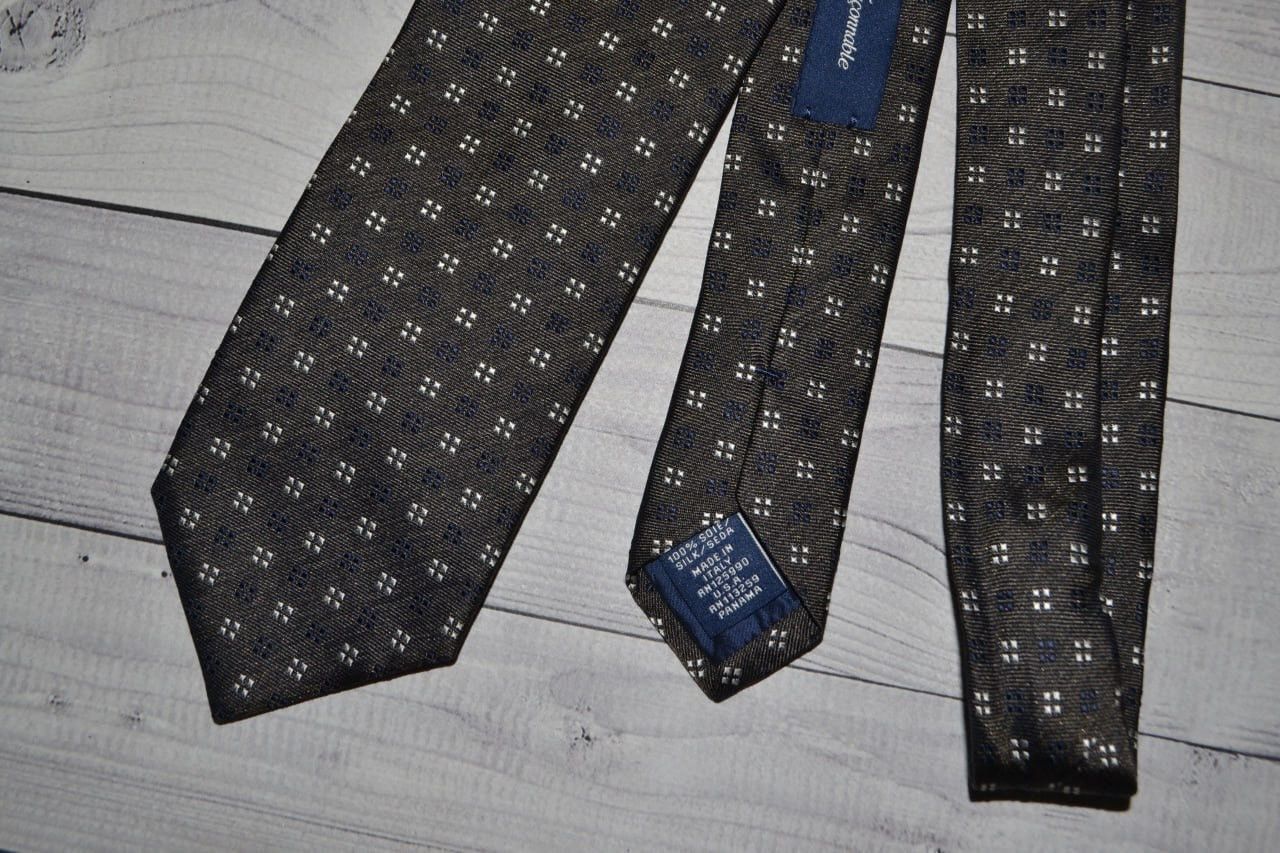Faconnable Faconnable Brown Silk Tie Size ONE SIZE - 4 Thumbnail