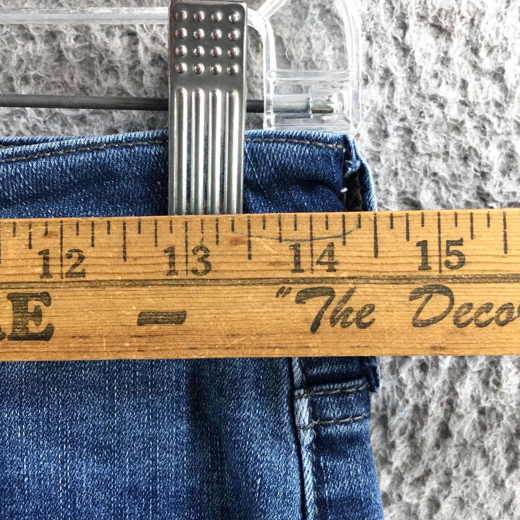 Vintage Kancan Skinny Jeans Womens 27 Blue Denim Mid Rise Zip Fly Pockets Jeans 28 Inseam Size 27" / US 4 / IT 40 - 6 Thumbnail