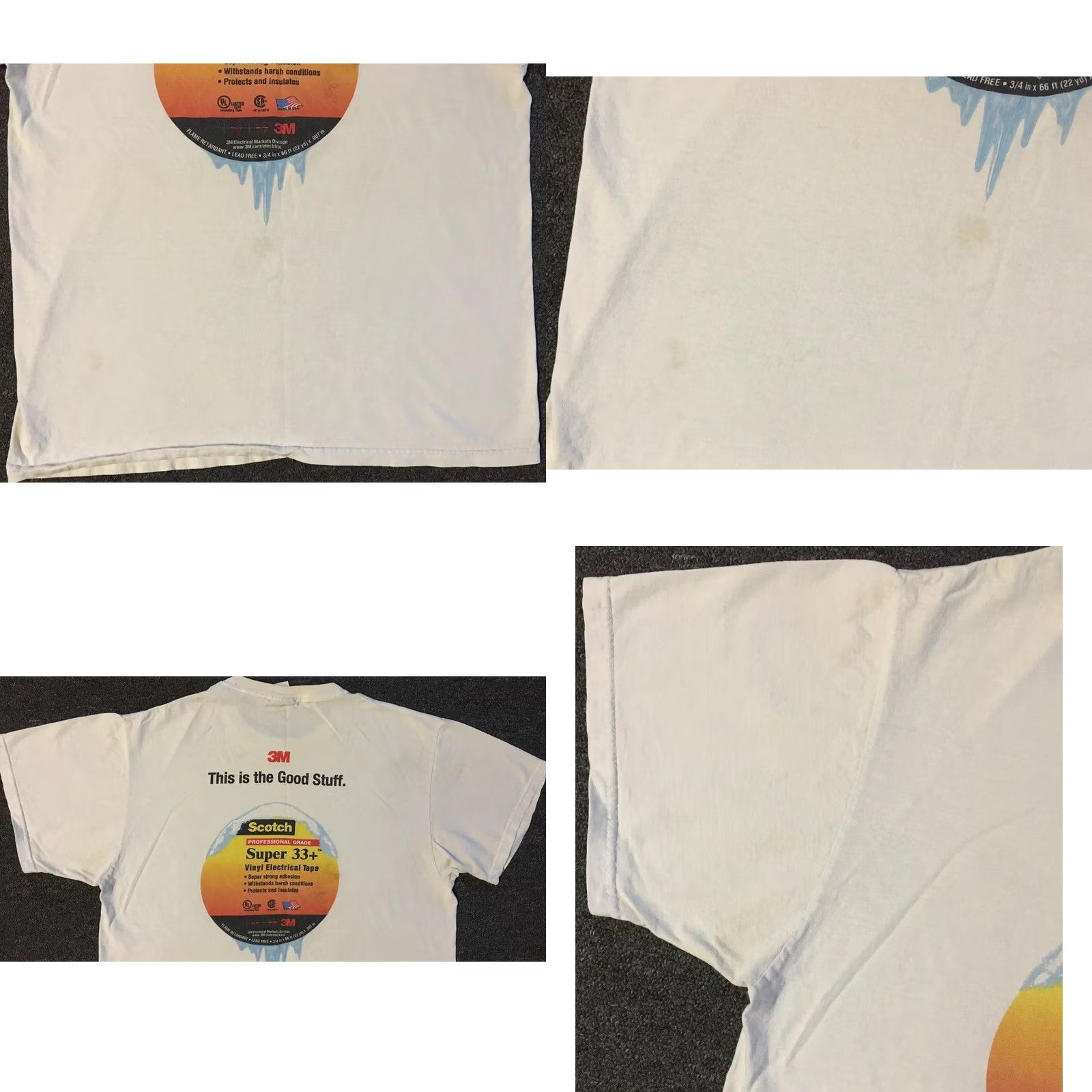 Vintage VINTAGE The Good Stuff Scotch Tape Promo Shirt M White Funny Joke 90s 80s Grunge Y2K Shirt Mens Size US M / EU 48-50 / 2 - 9 Thumbnail