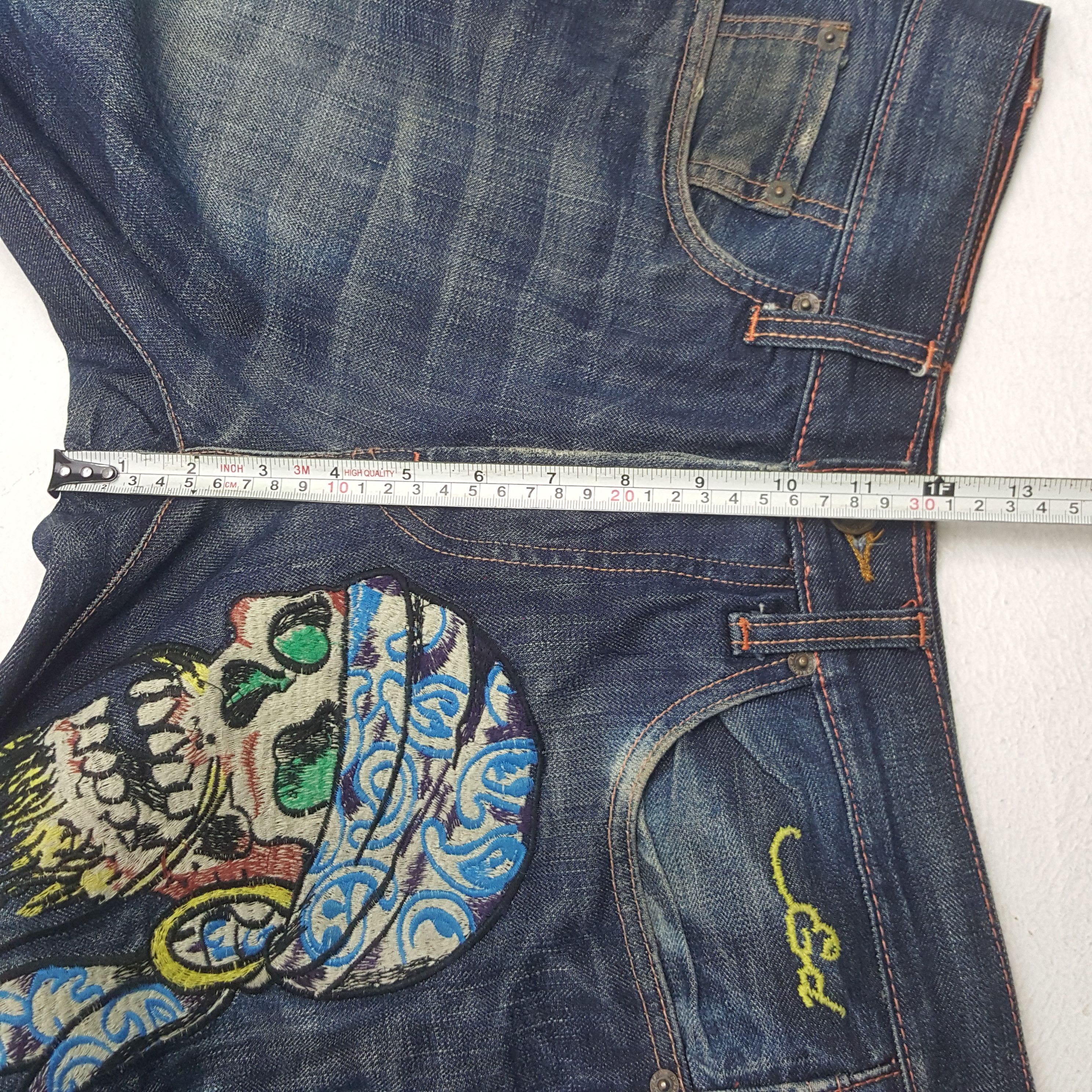 Christian Audigier × Ed Hardy × Vintage Vintage Ed Hardy by Christian Audiger Denim Jeans C280N23 Size US 30 / EU 46 - 10 Thumbnail