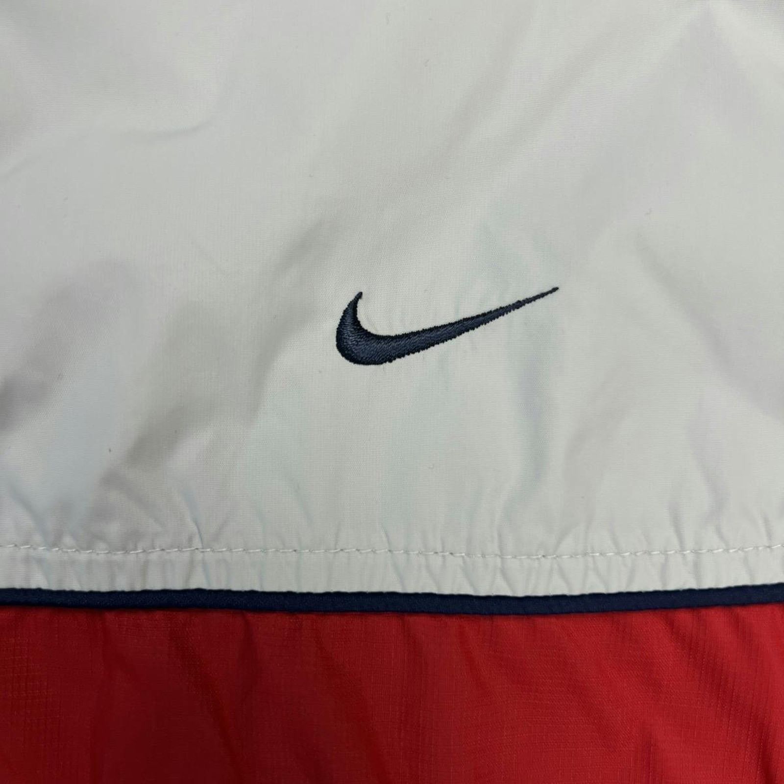 Nike × Vintage Nike Sportswear Jacket XL Swoosh Spell Out Zip Windbreaker Size US XL / EU 56 / 4 - 2 Thumbnail