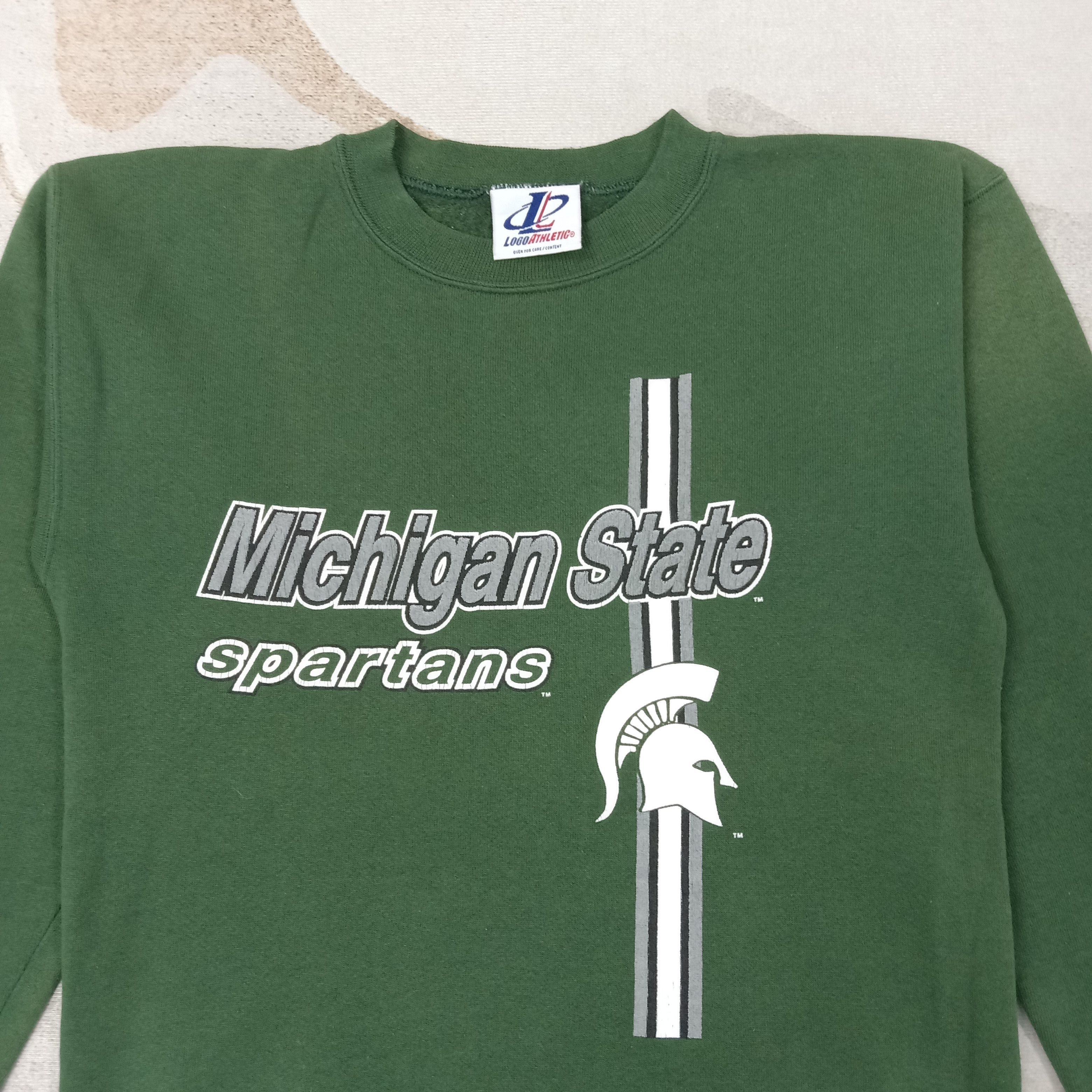 Vintage Michigan State Spartan NFL Sweatshirt C256N3 Size US M / EU 48-50 / 2 - 2 Thumbnail