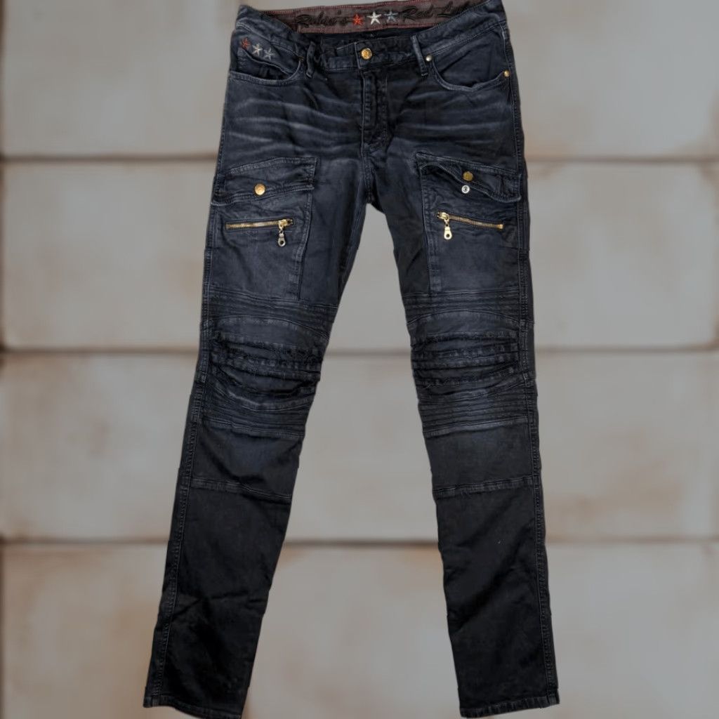 Vintage Robin's Jeans Distressed Skinny Ankle Jeans Black 33 Men's Size 33 Red Label Distressed Black Mens 33 Jeans Skinny-Ankle Size US 33 - 1 Thumbnail