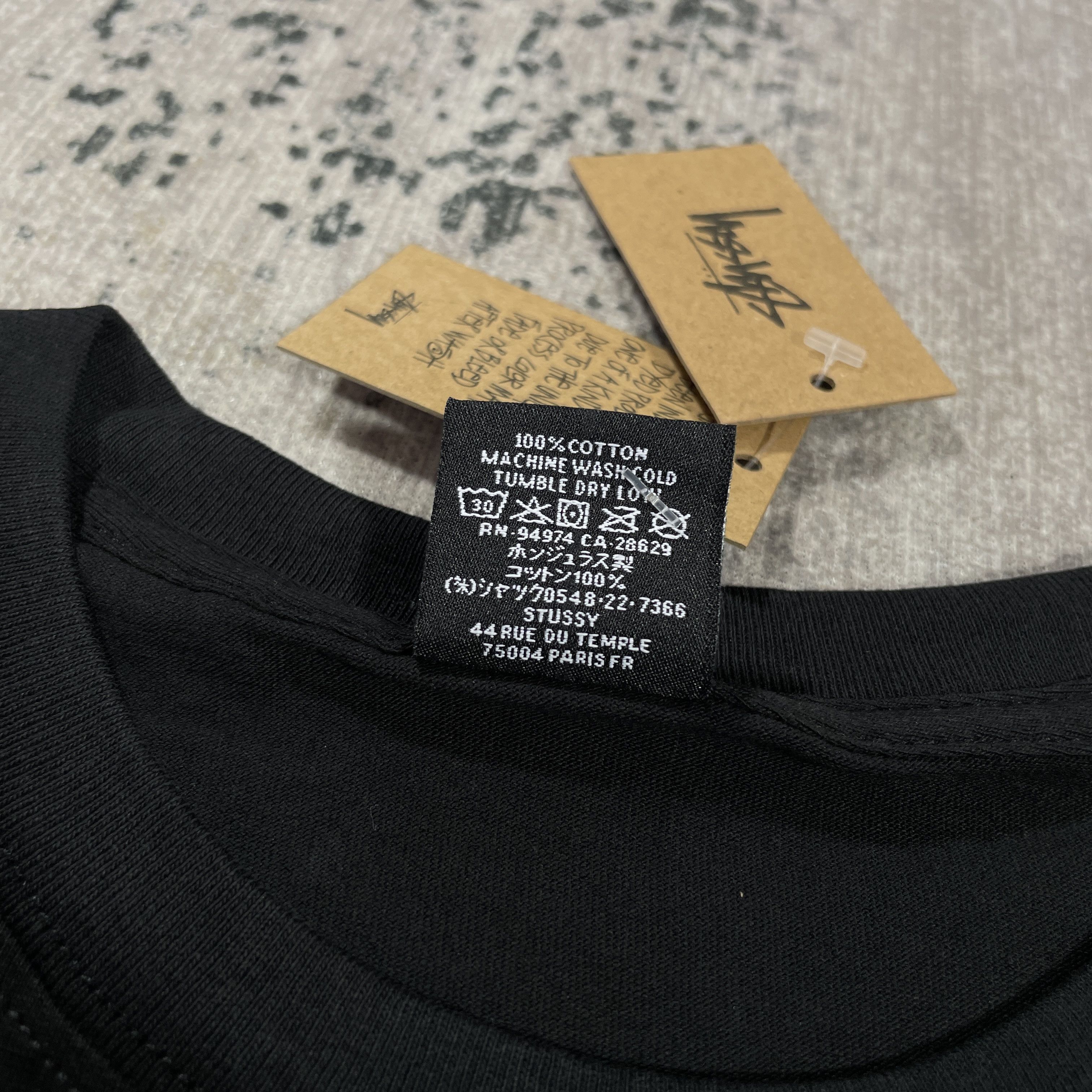 Stussy Stussy Logo Tee Card Black Size US M / EU 48-50 / 2 - 4 Thumbnail
