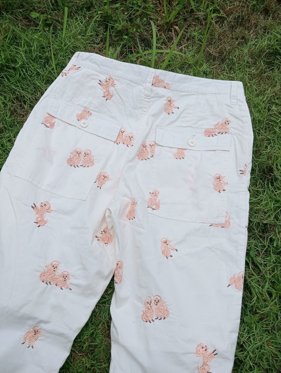 Issey Miyake VINTAGE NE-NET ISSEY MIYAKE EMBROIDERY PANTS Size US 31 - 10 Thumbnail