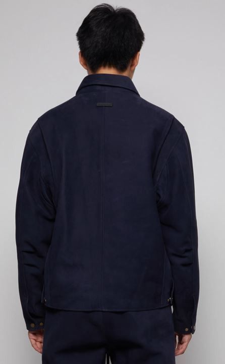 Fear of God Fear of God Rear Collection Navy blue Nubuck Leather Jacket Size US XS / EU 42 / 0 - 3 Thumbnail