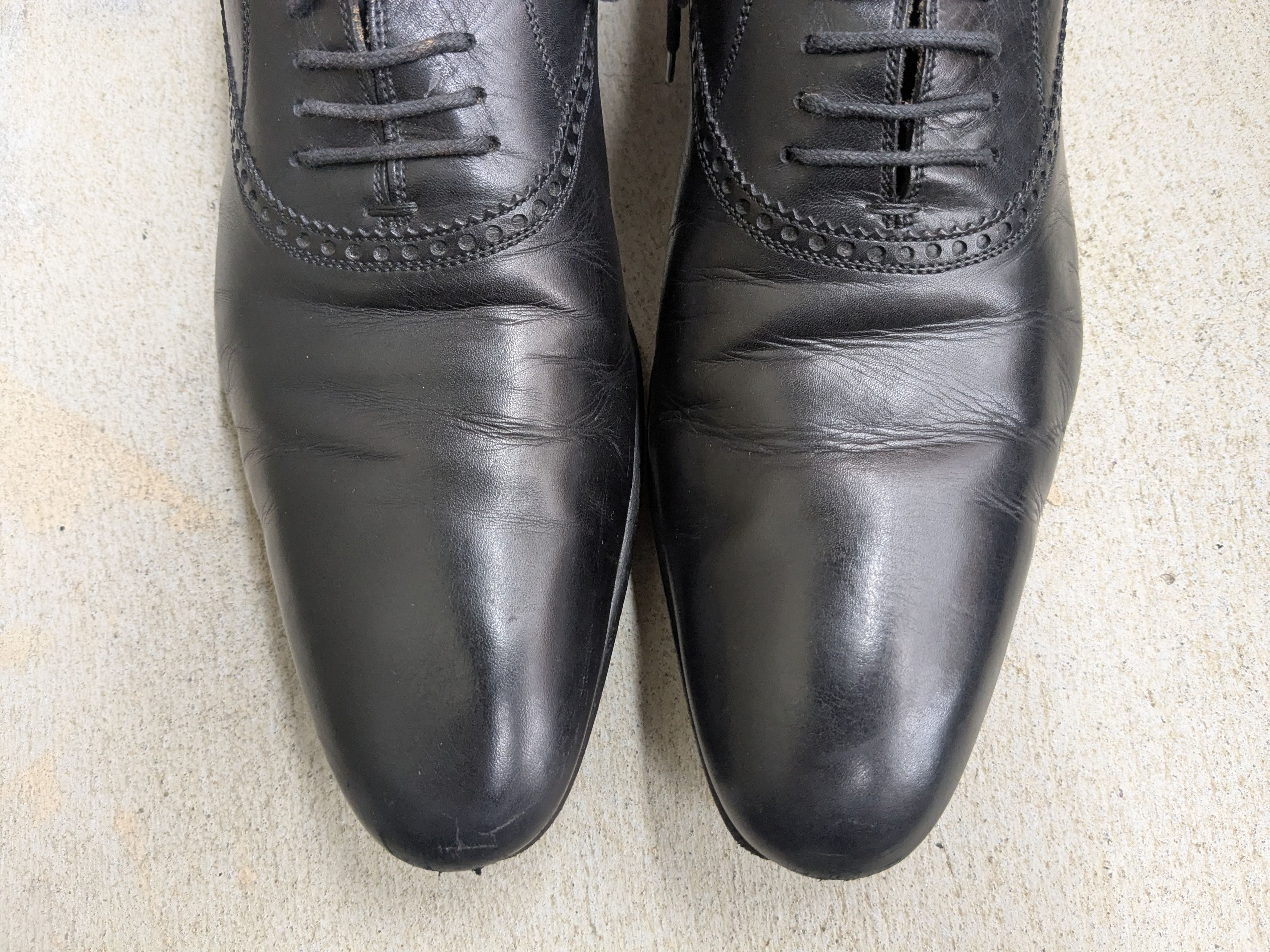 Gucci Gucci Oxfords Brogues Black 10 Lace Up Italy Size US 10 / EU 43 - 4 Thumbnail