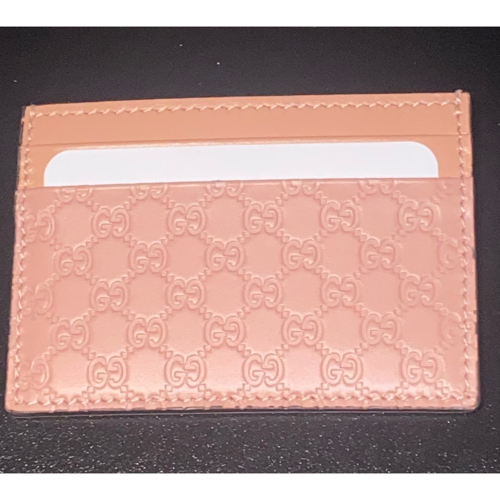 Gucci NEW GUCCI-Microguccissima Pattern Card Holde Size ONE SIZE - 4 Thumbnail