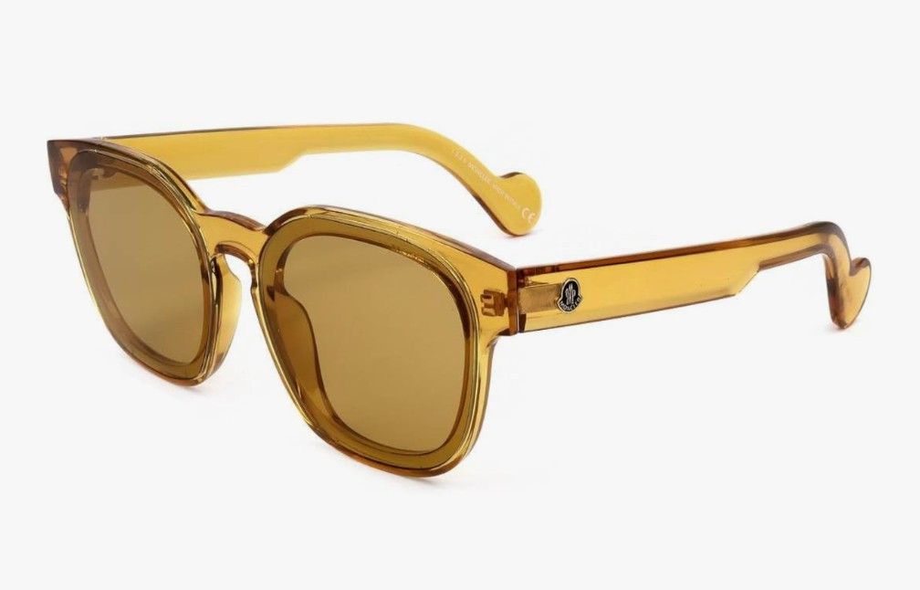 Moncler Moncler ML0086 39E SHINY YELLOW 57/15/150 UNISEX Sunglasses Size ONE SIZE - 6 Thumbnail