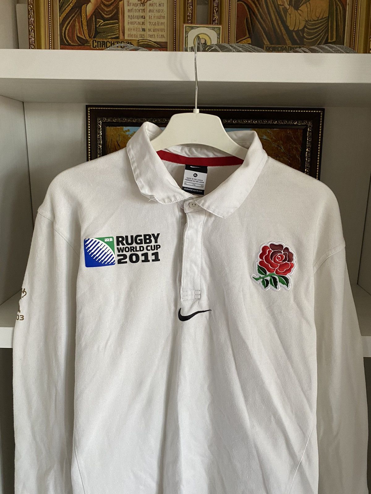 Nike Vintage England Rugby Nike Jersey 2011 World Block Core Y2K Size US L / EU 52-54 / 3 - 5 Thumbnail