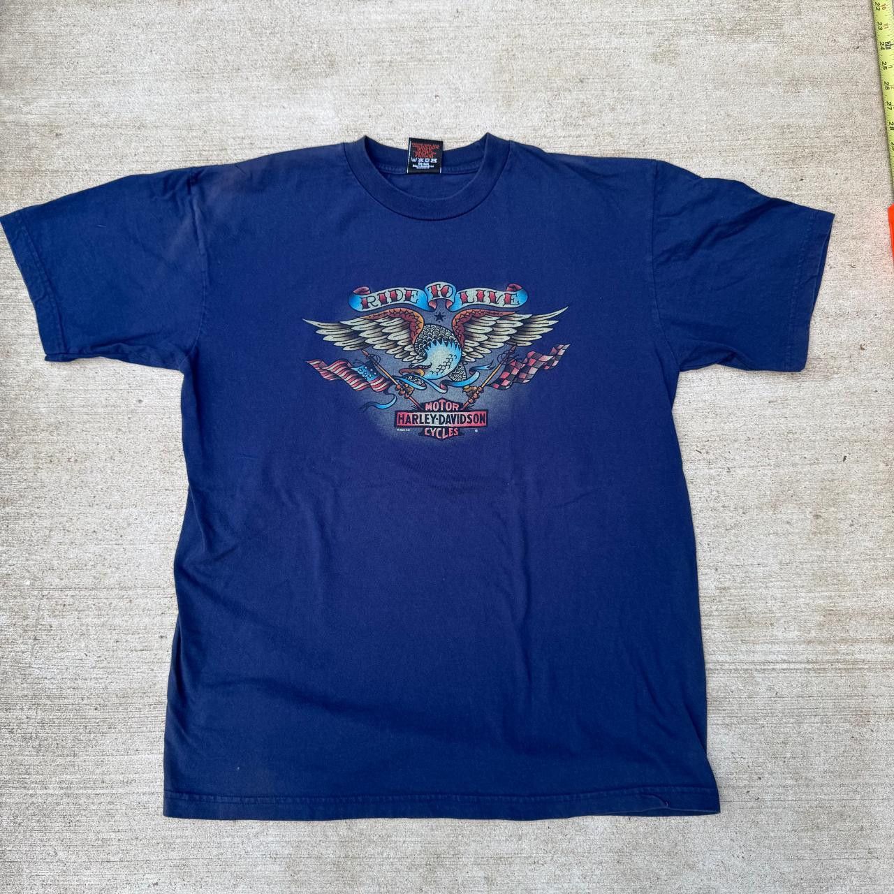 Harley Davidson Y2K Harley Davidson Tee Size US XL / EU 56 / 4 - 1 Thumbnail